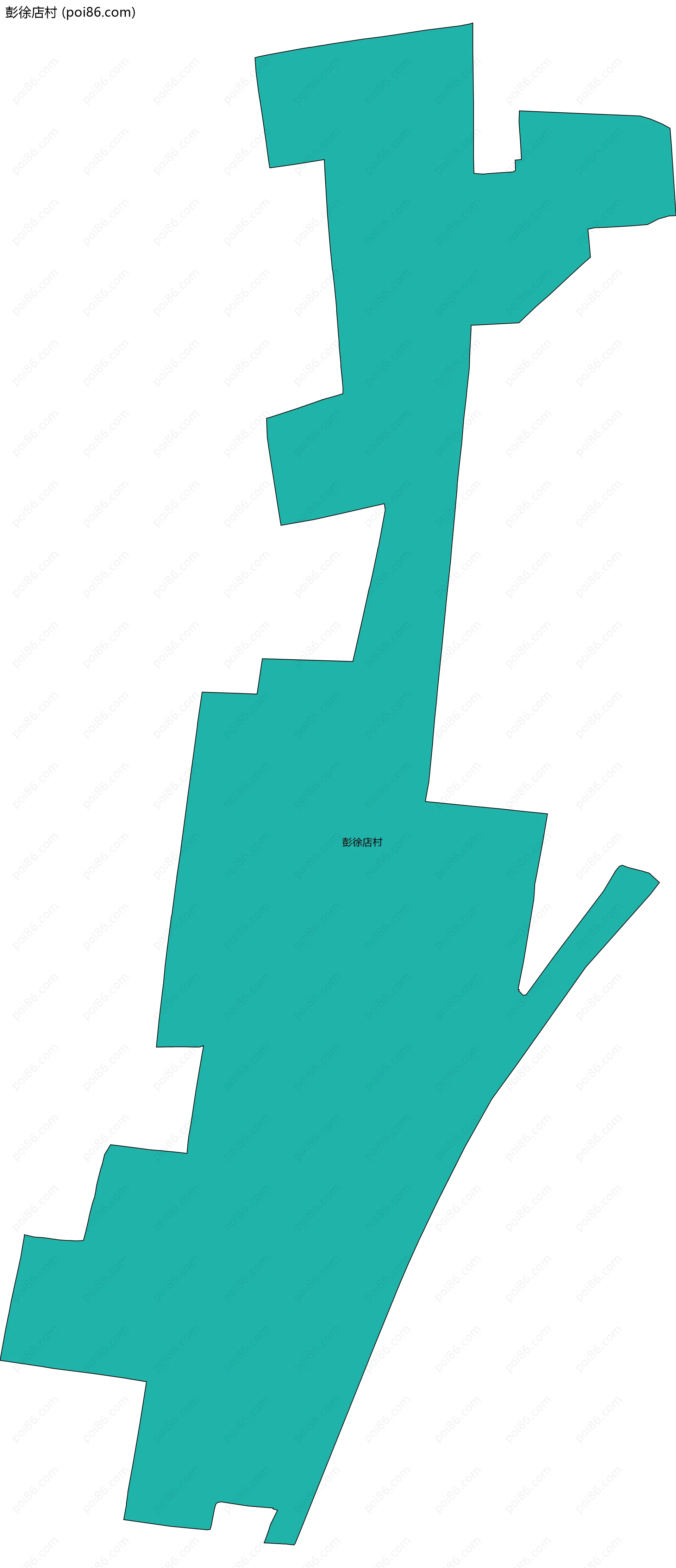 彭徐店村边界地图