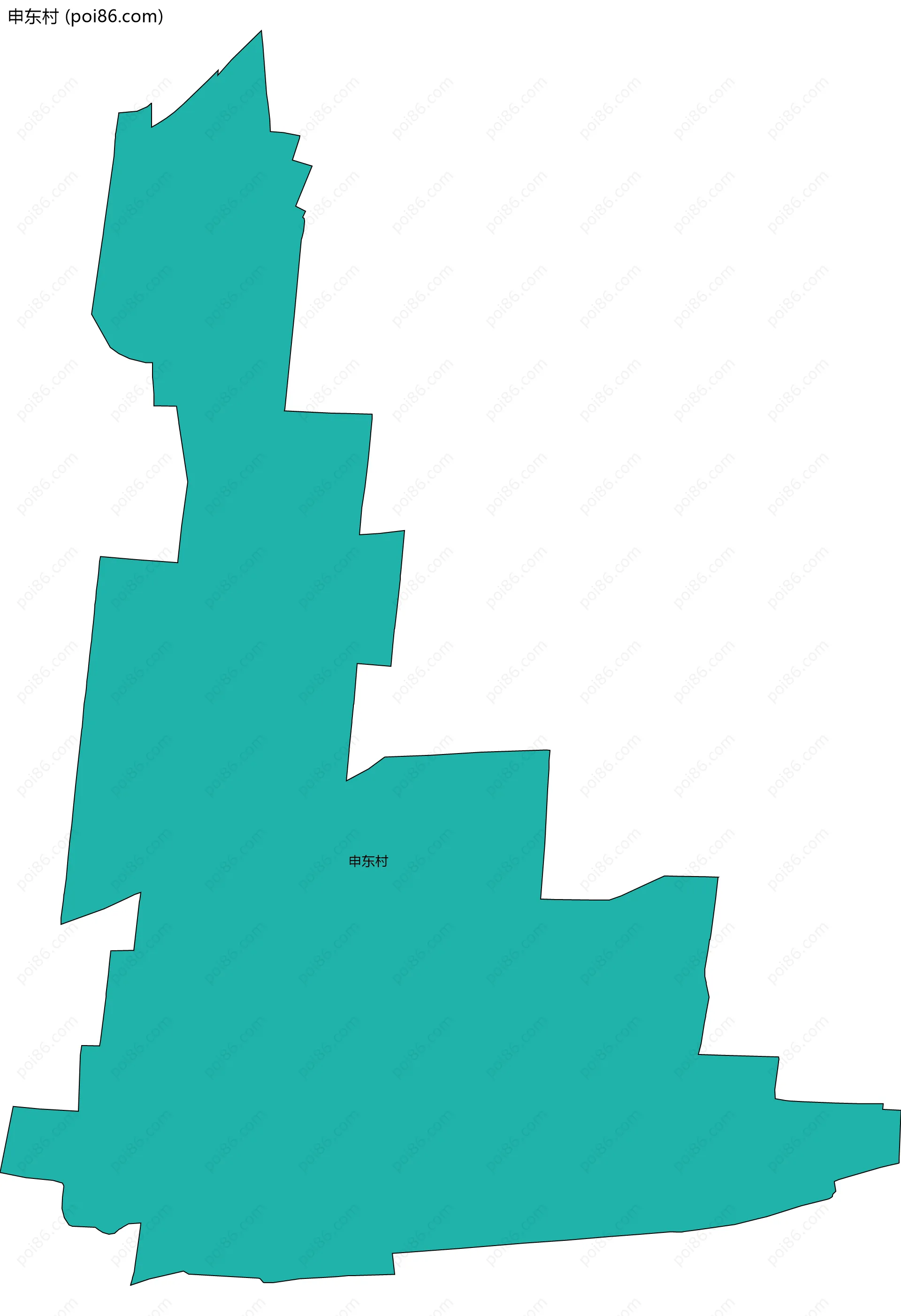 申东村边界地图