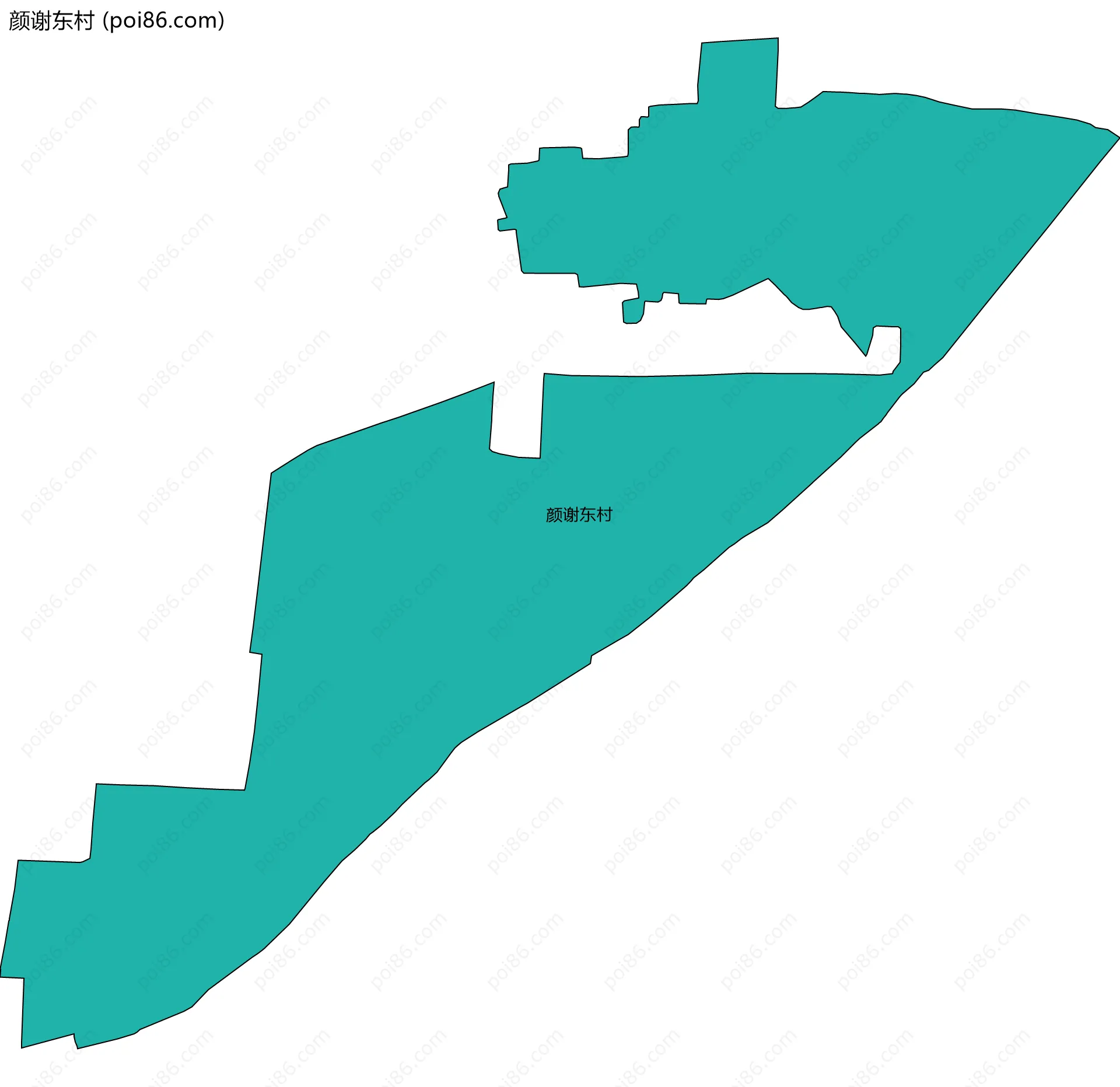 颜谢东村边界地图