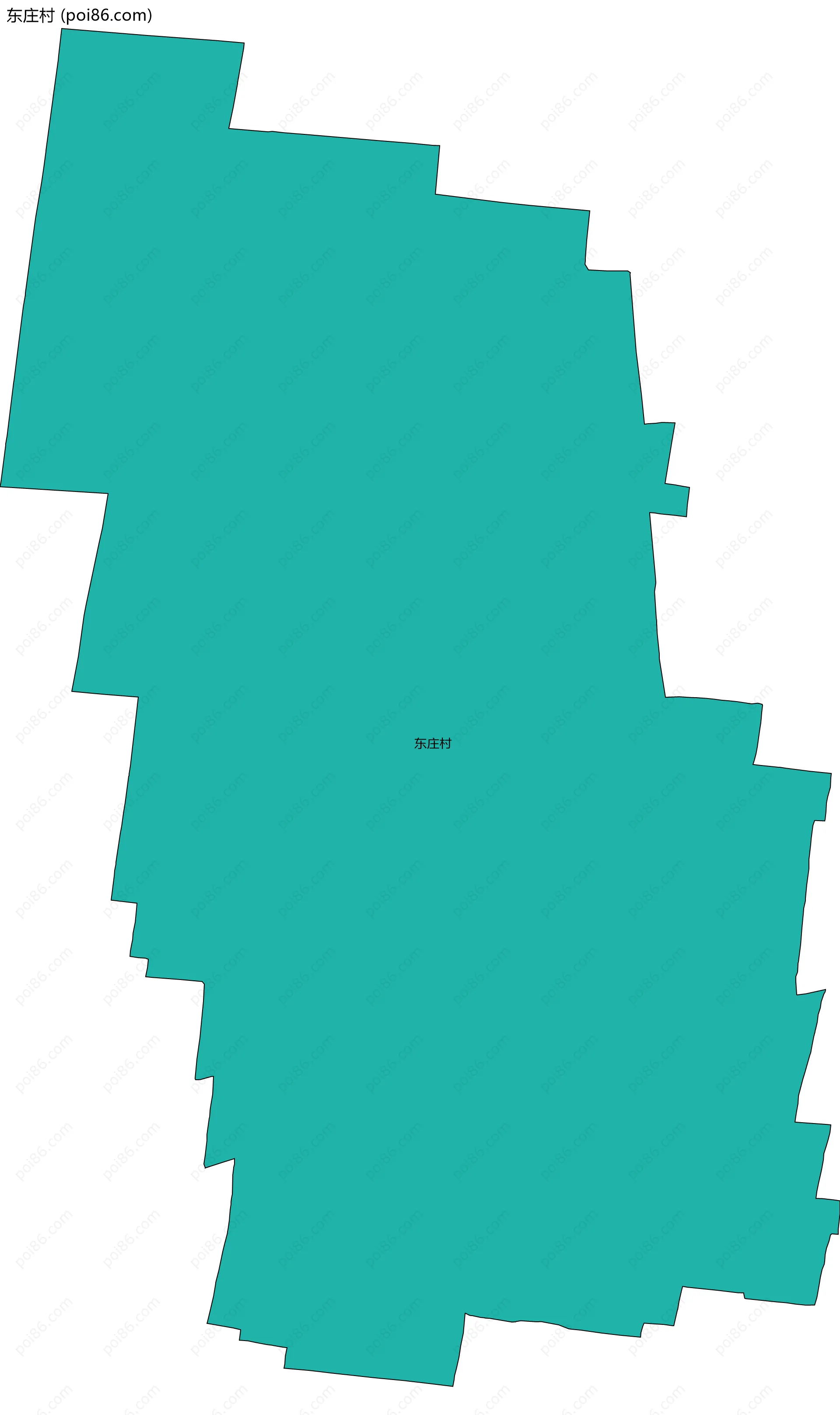 东庄村边界地图