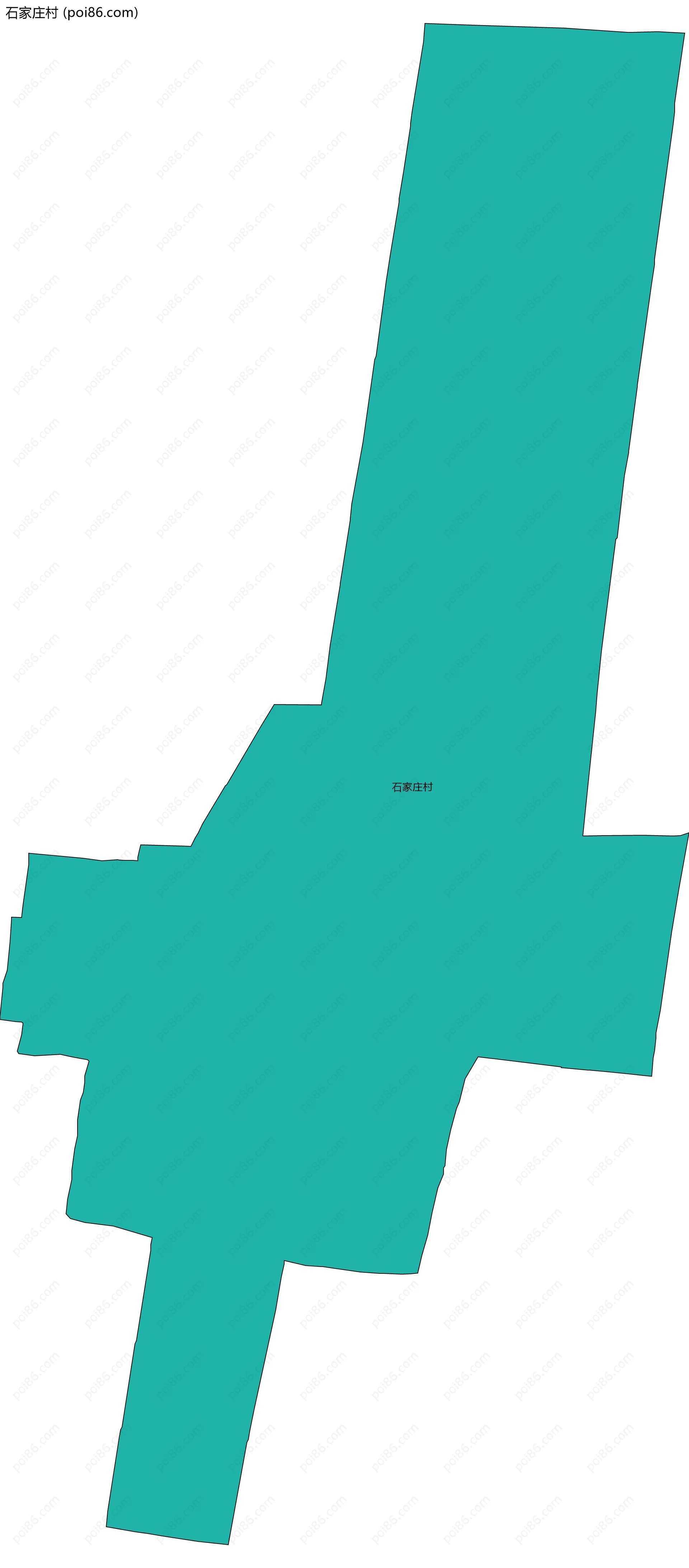 石家庄村边界地图