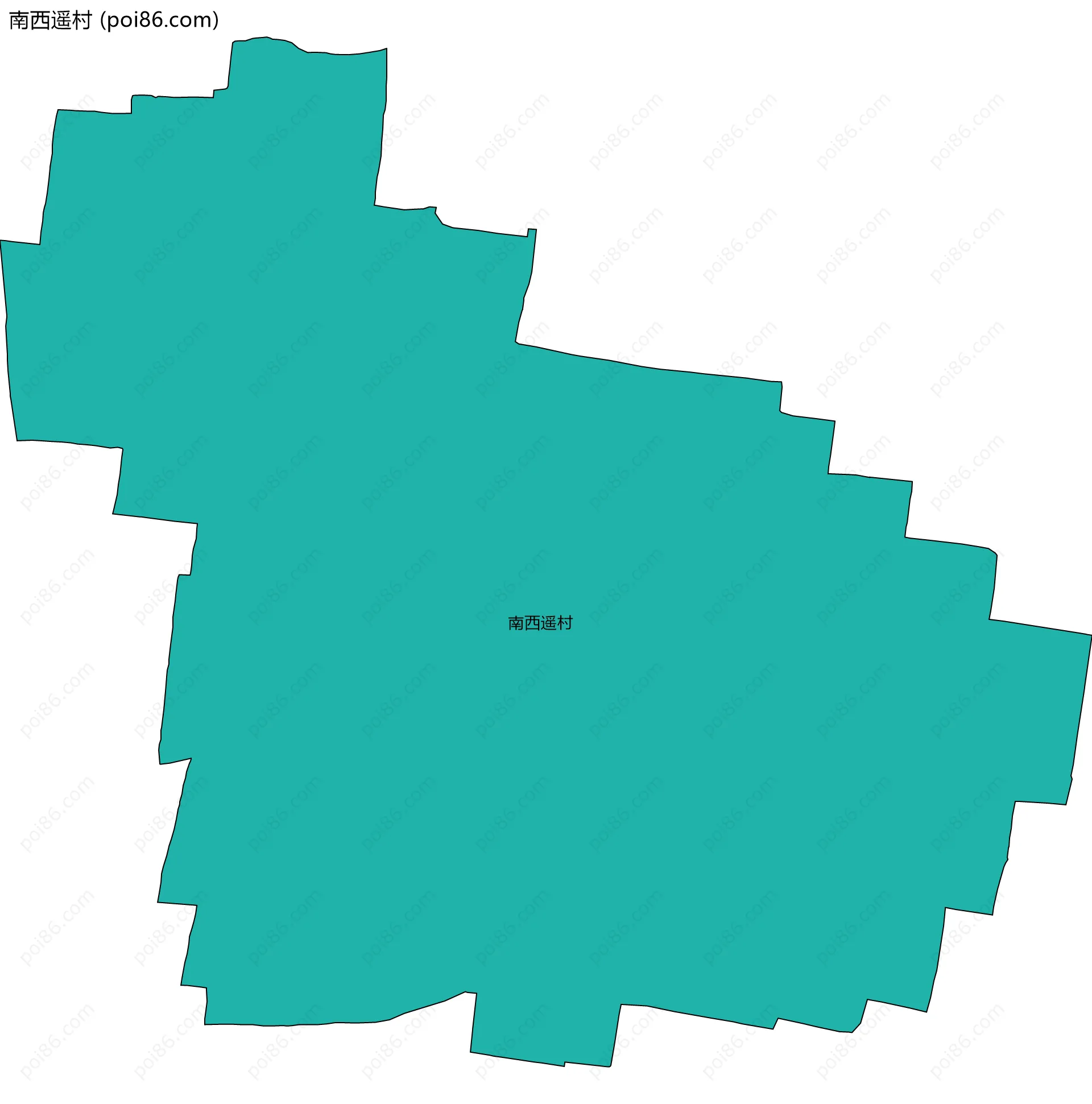 南西遥村边界地图