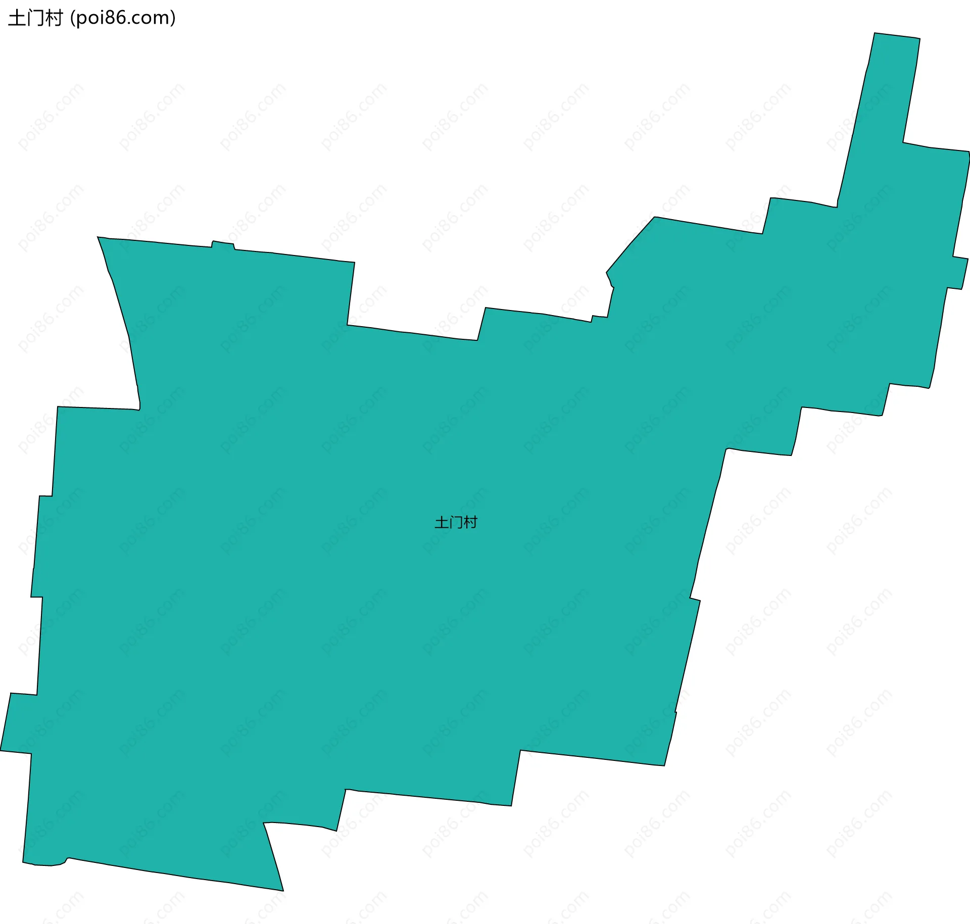 土门村边界地图