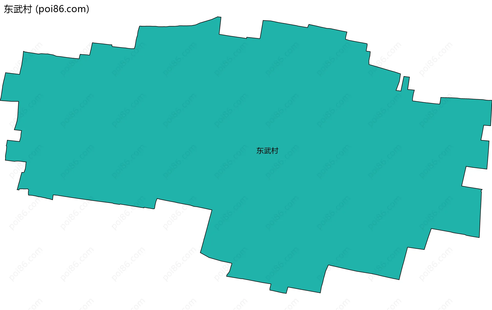 东武村边界地图