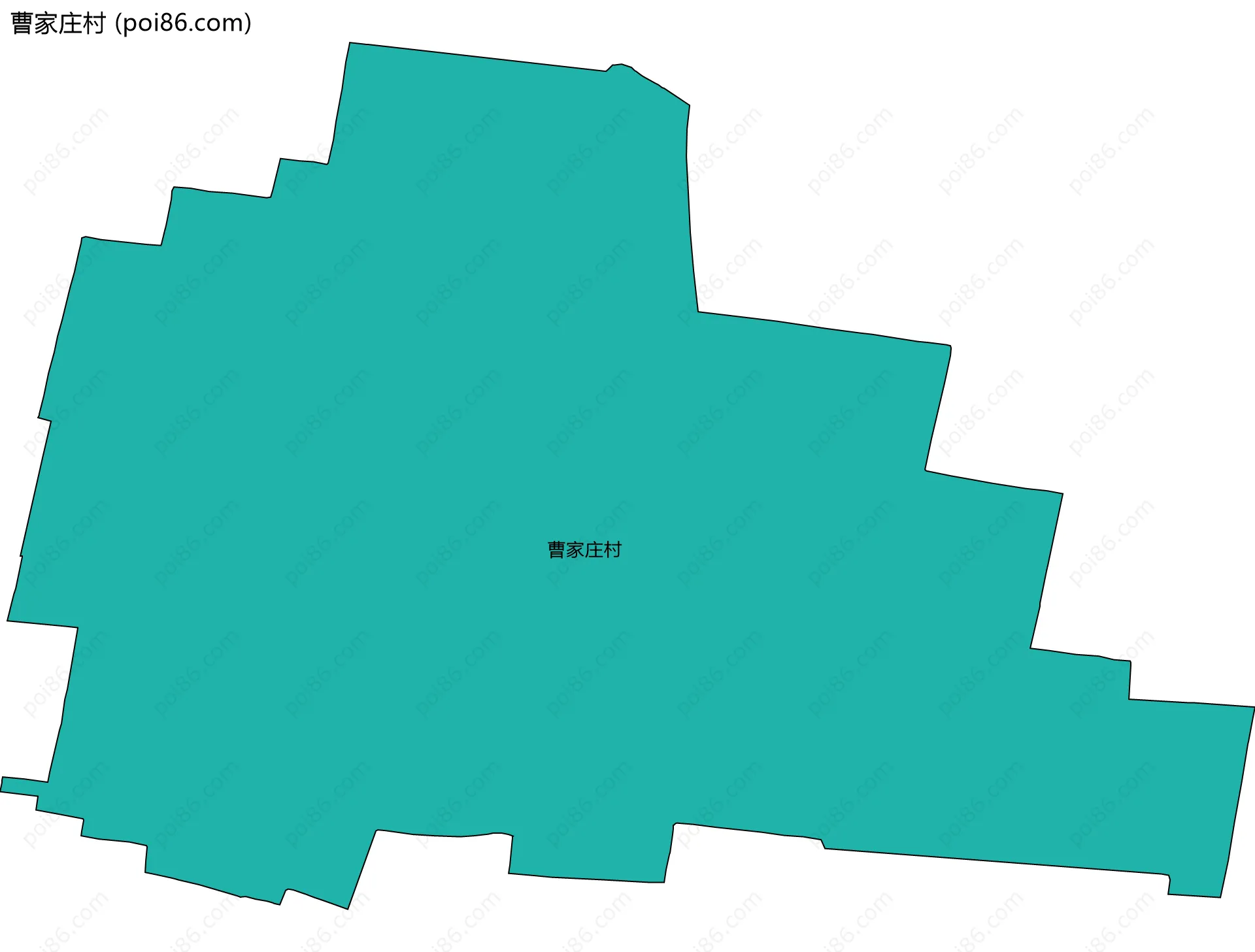 曹家庄村边界地图
