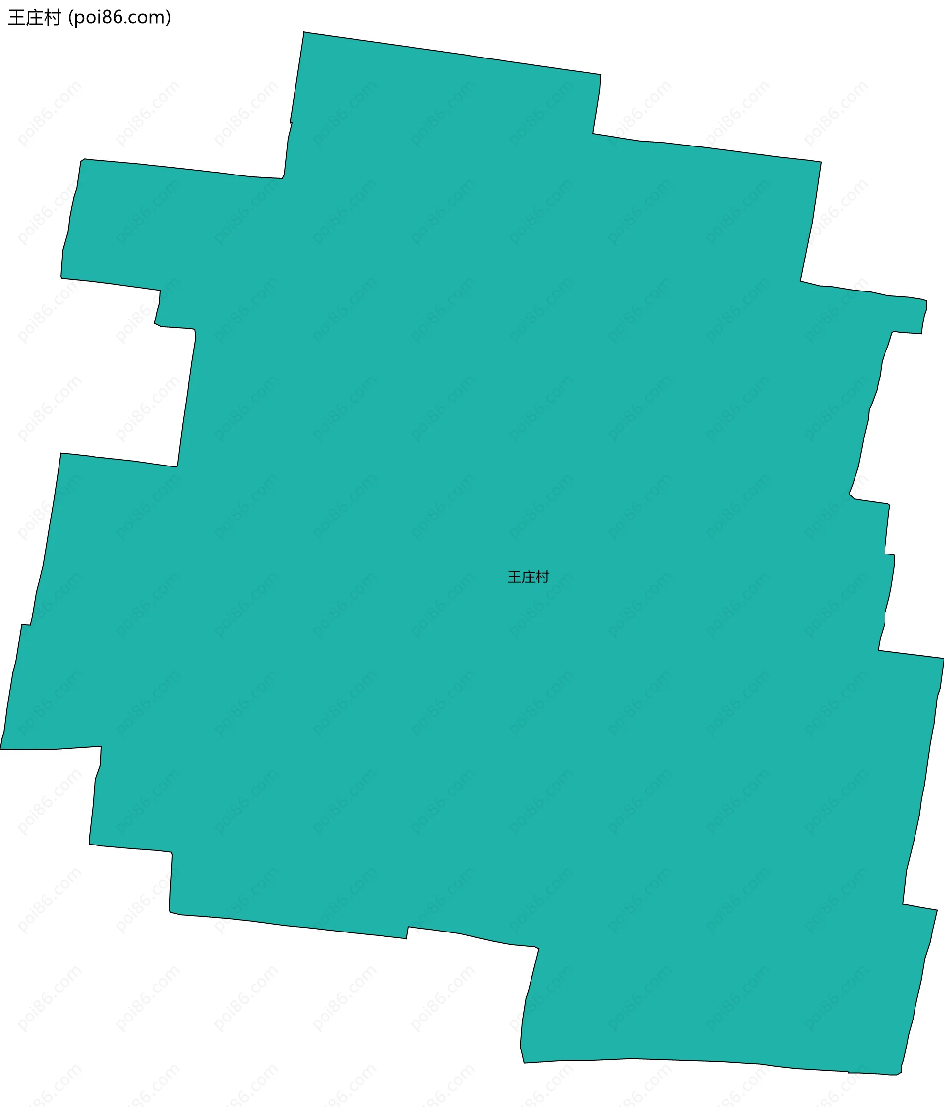 王庄村边界地图