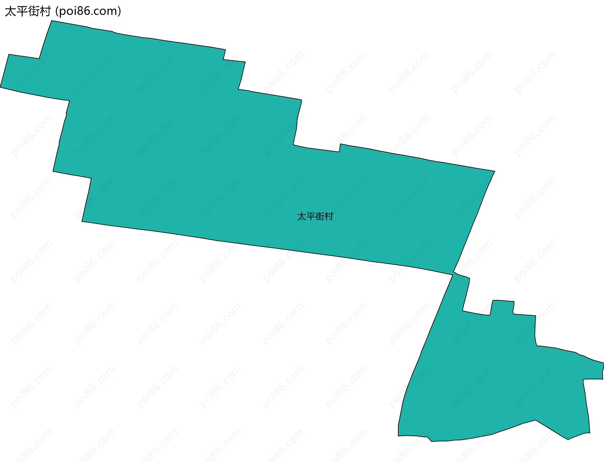 太平街村边界地图