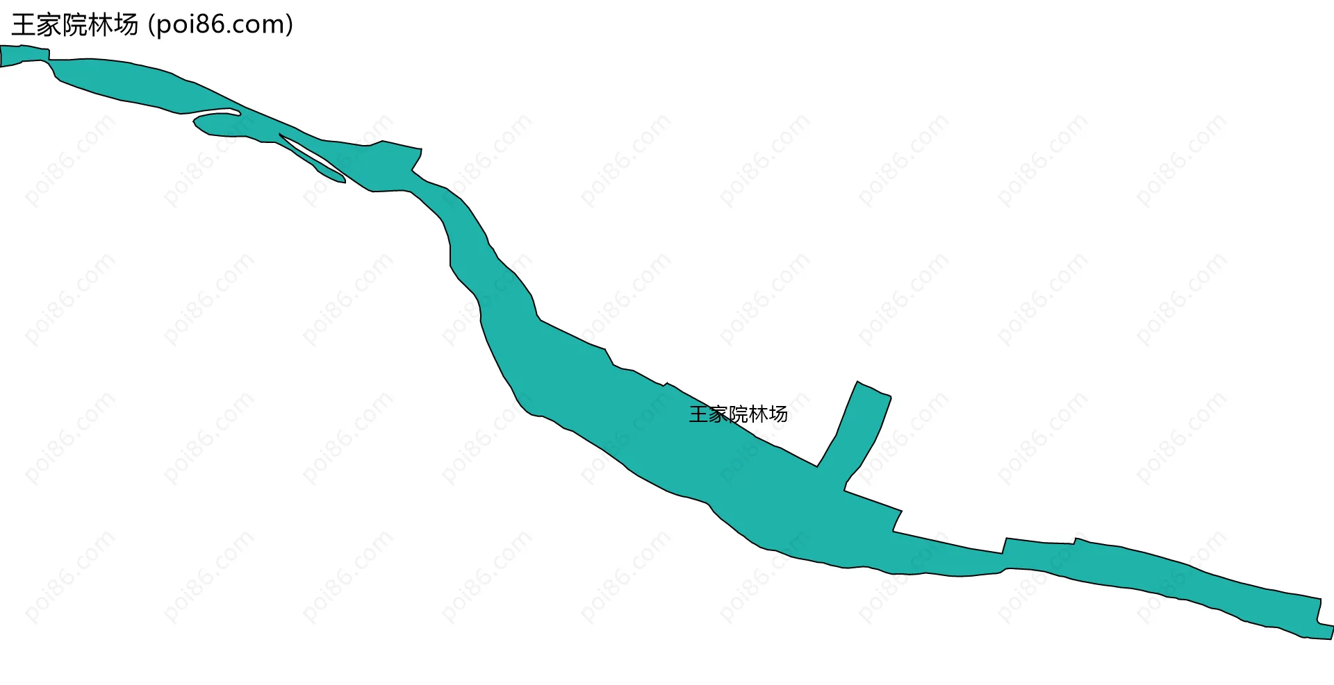 王家院林场边界地图