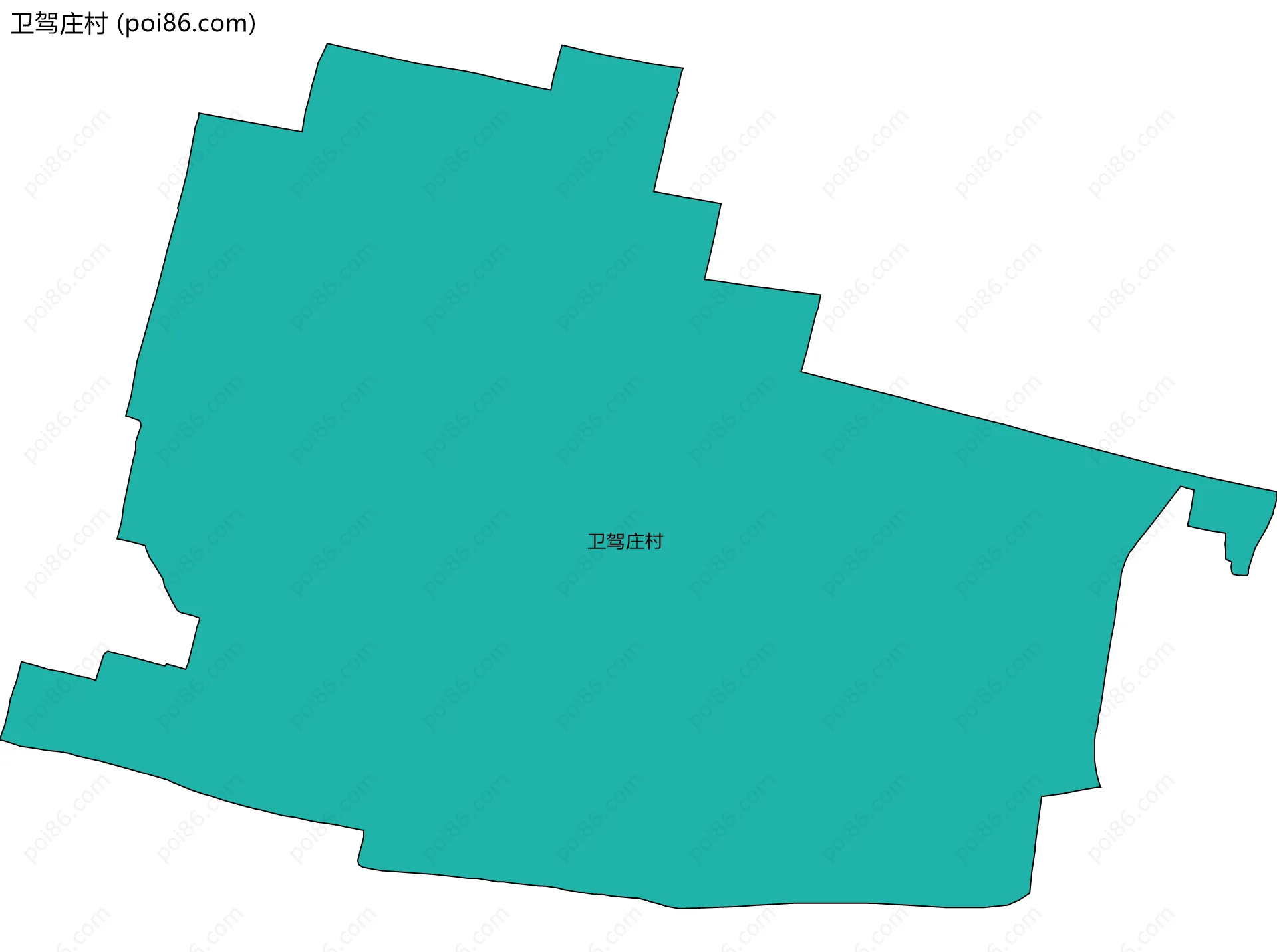 卫驾庄村边界地图