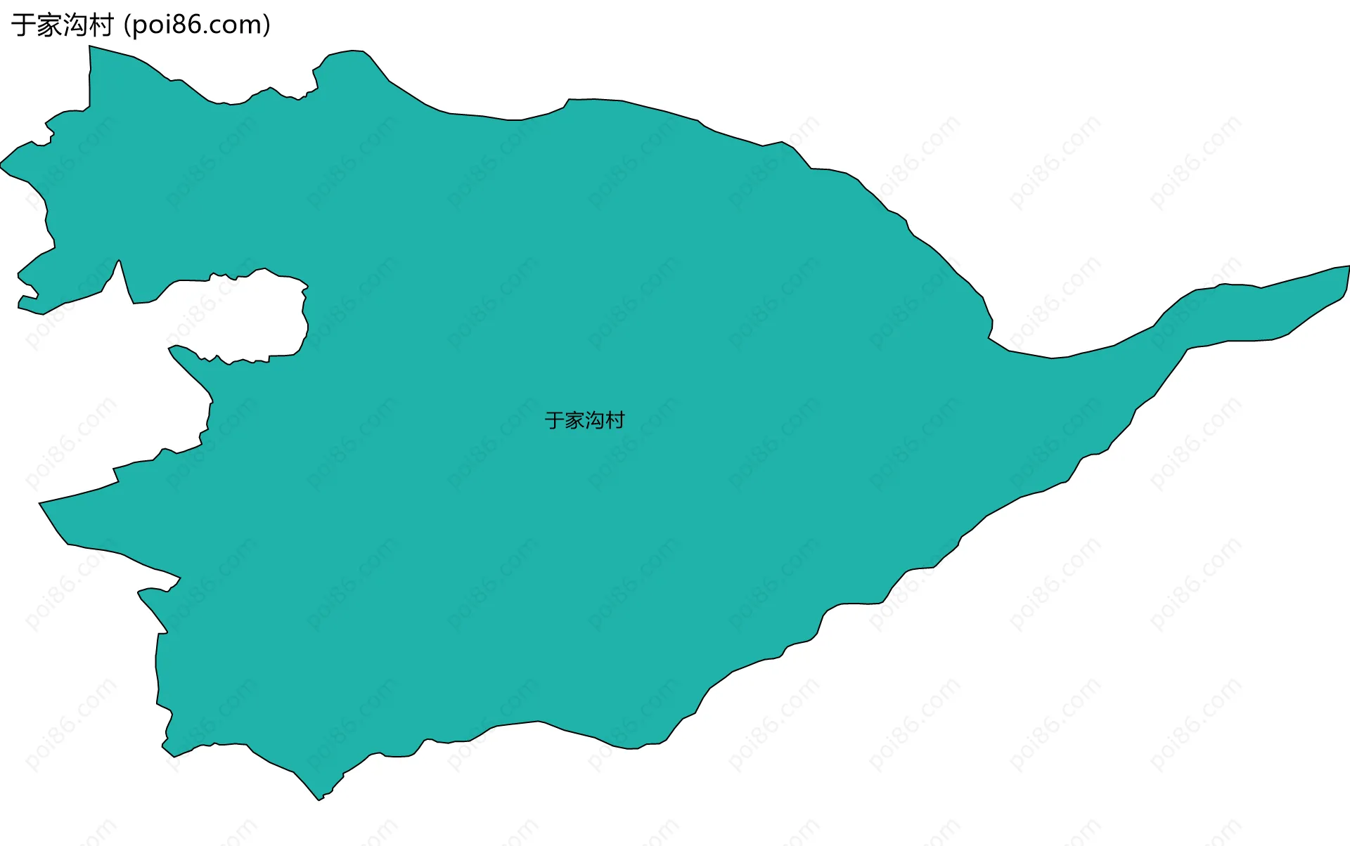 于家沟村边界地图