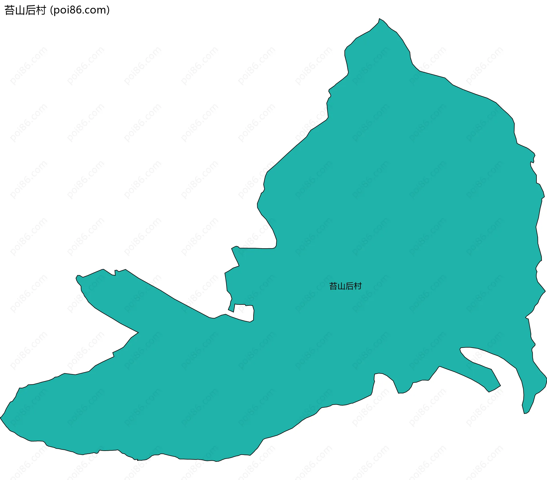 苔山后村边界地图