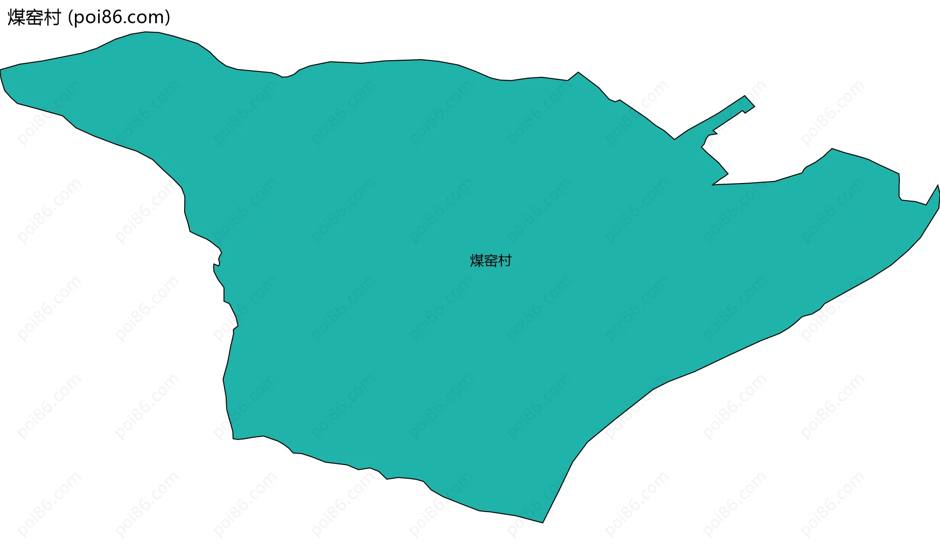 煤窑村边界地图