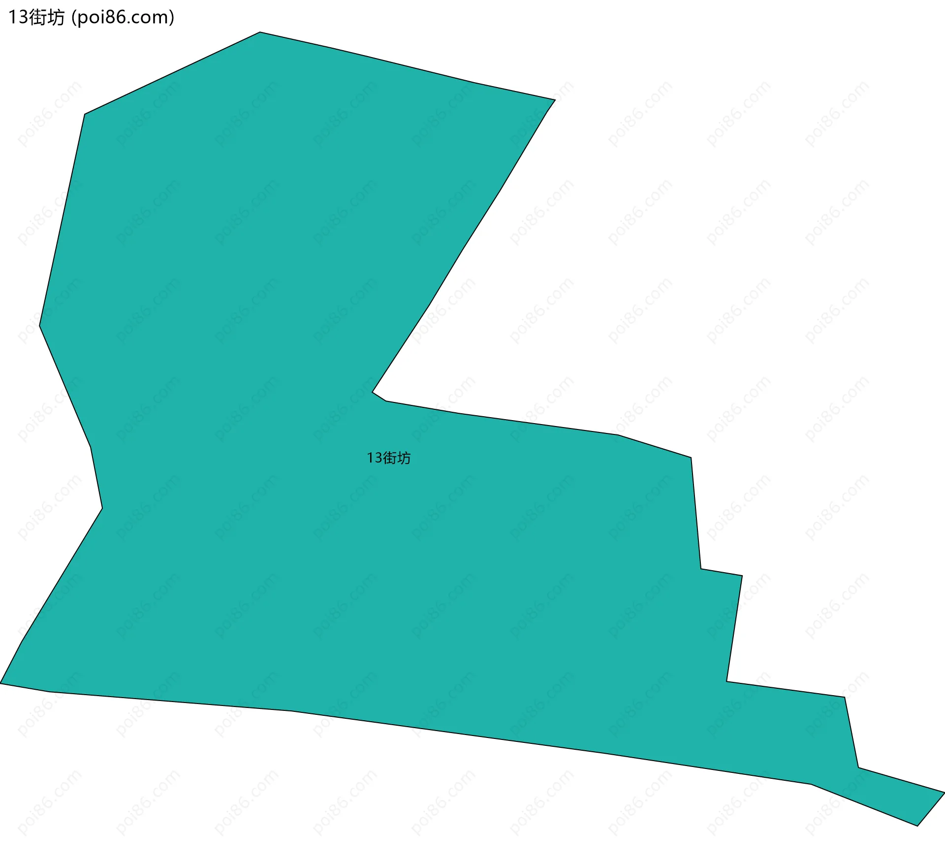 13街坊边界地图