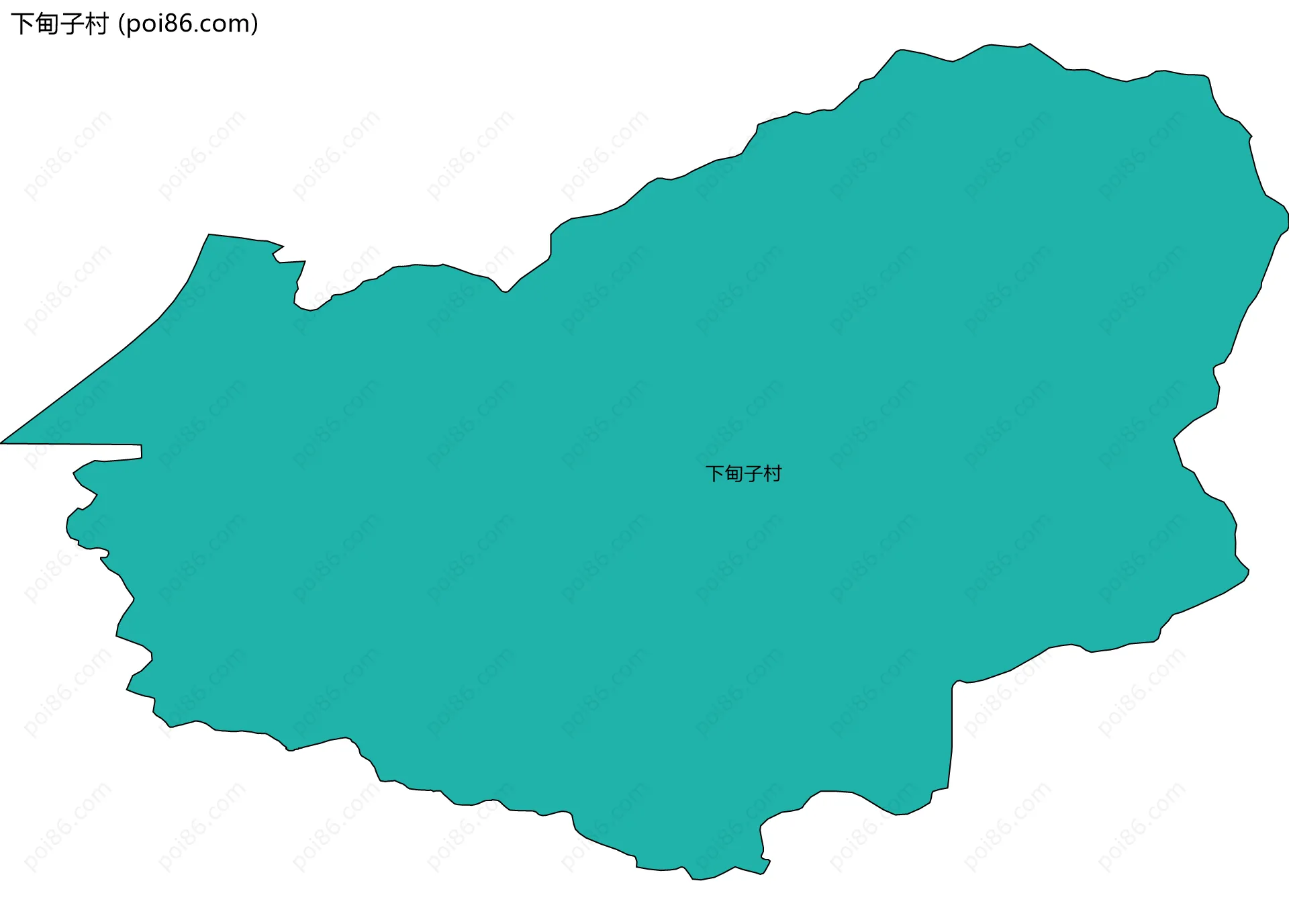 下甸子村边界地图