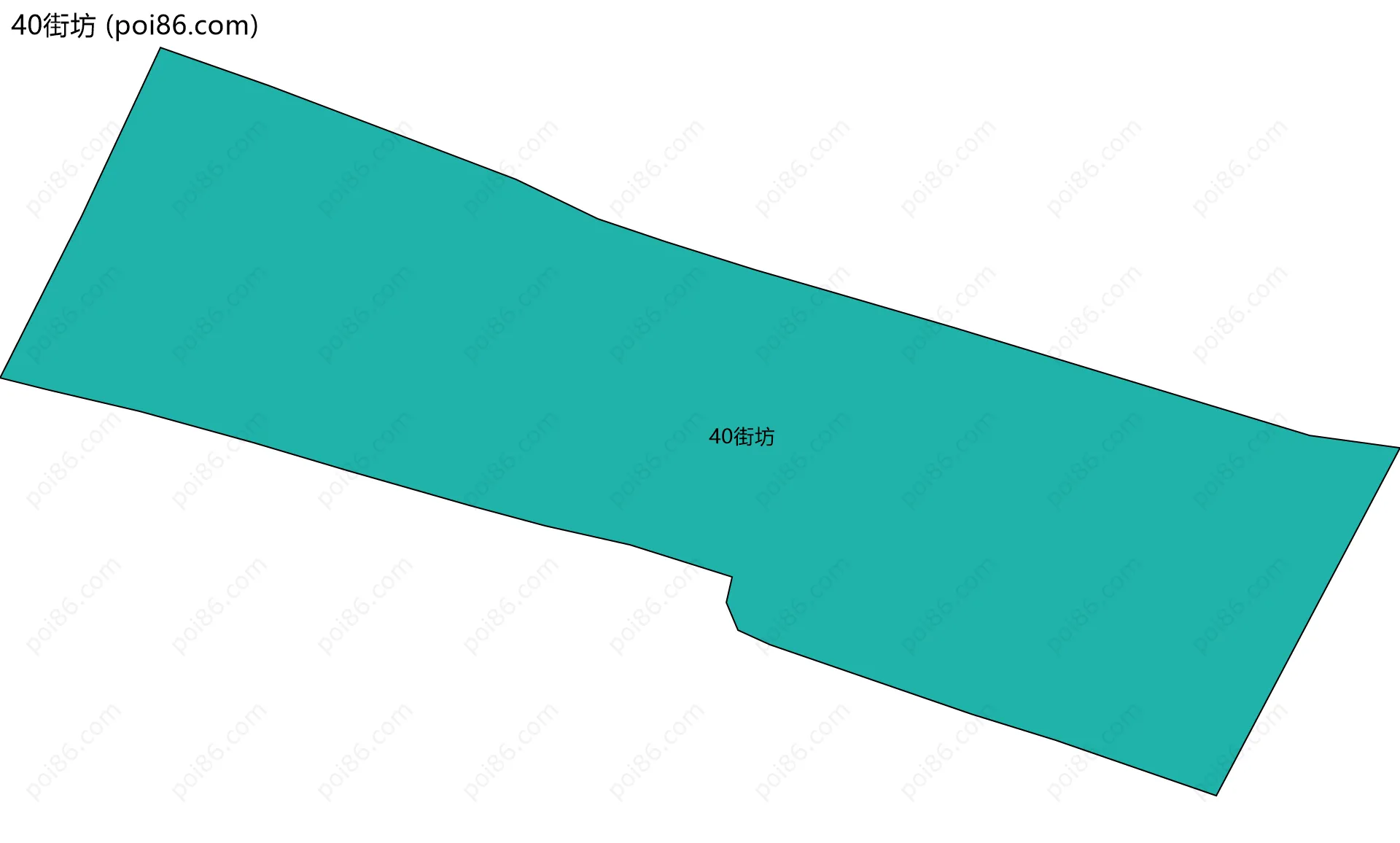 40街坊边界地图