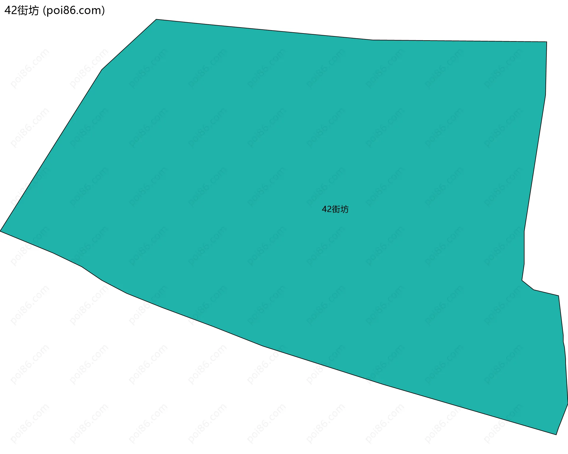 42街坊边界地图