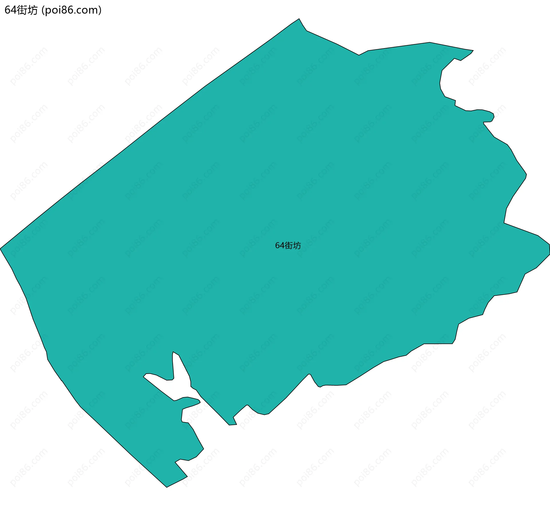 64街坊边界地图