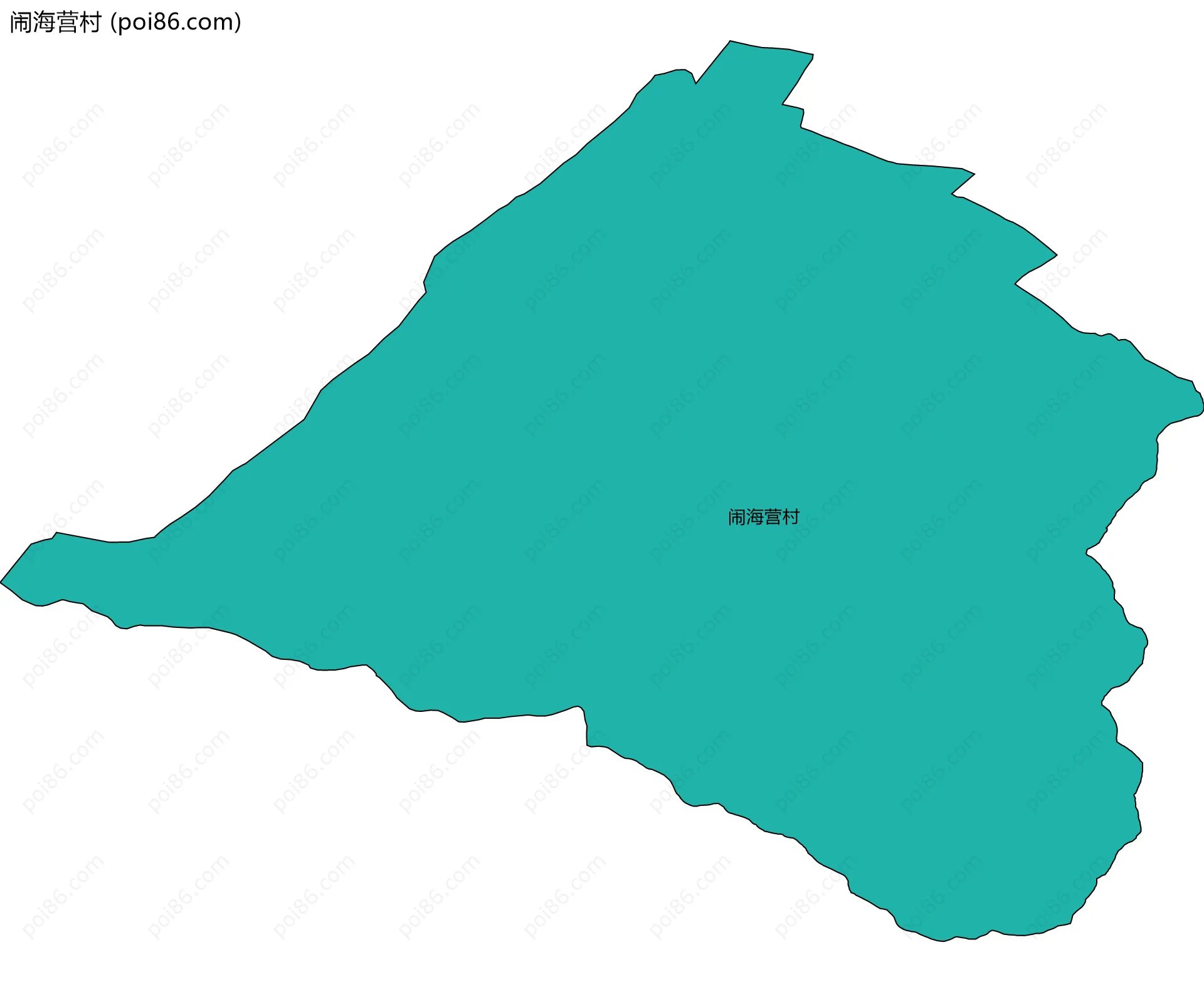 闹海营村边界地图