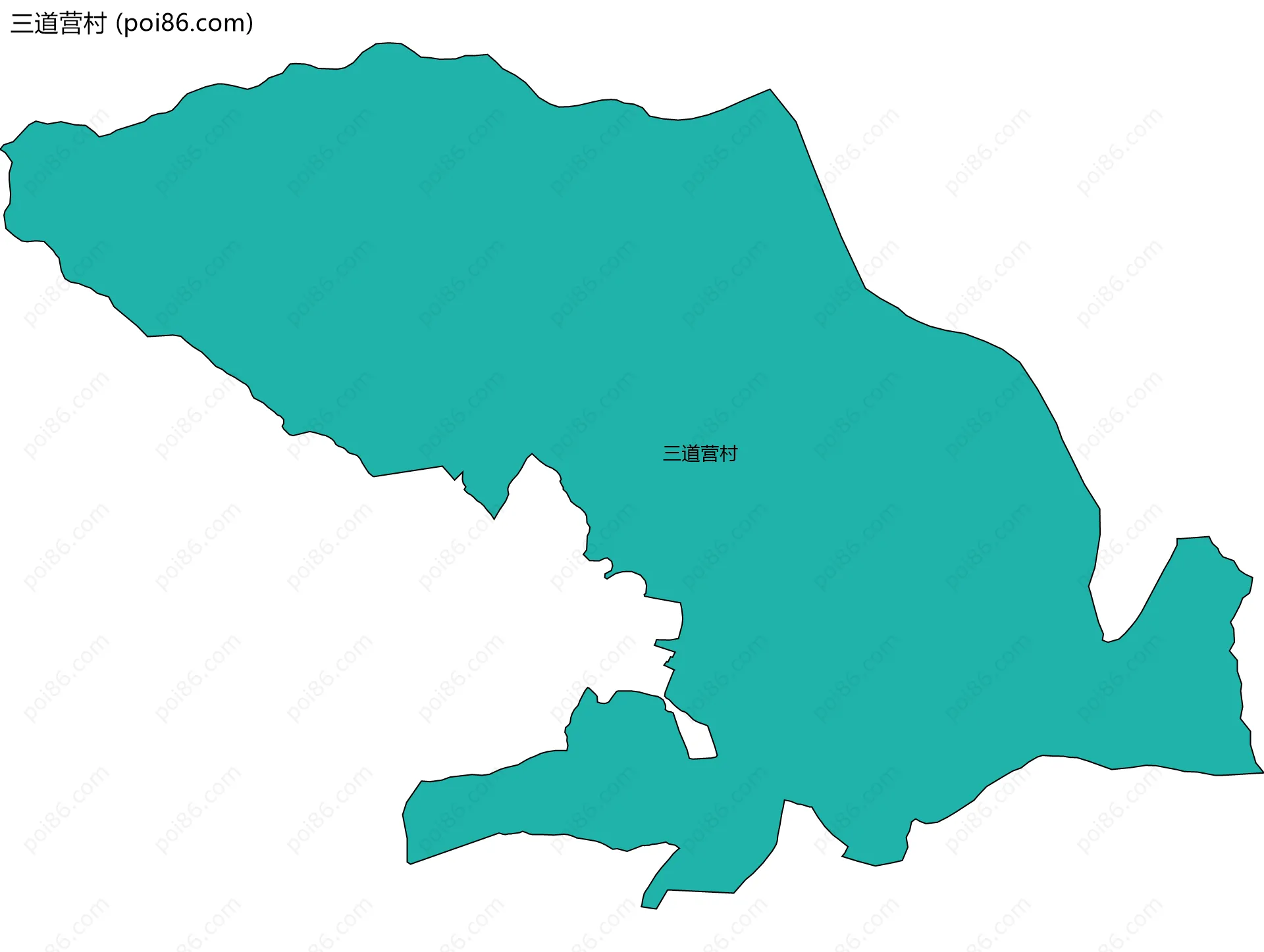 三道营村边界地图