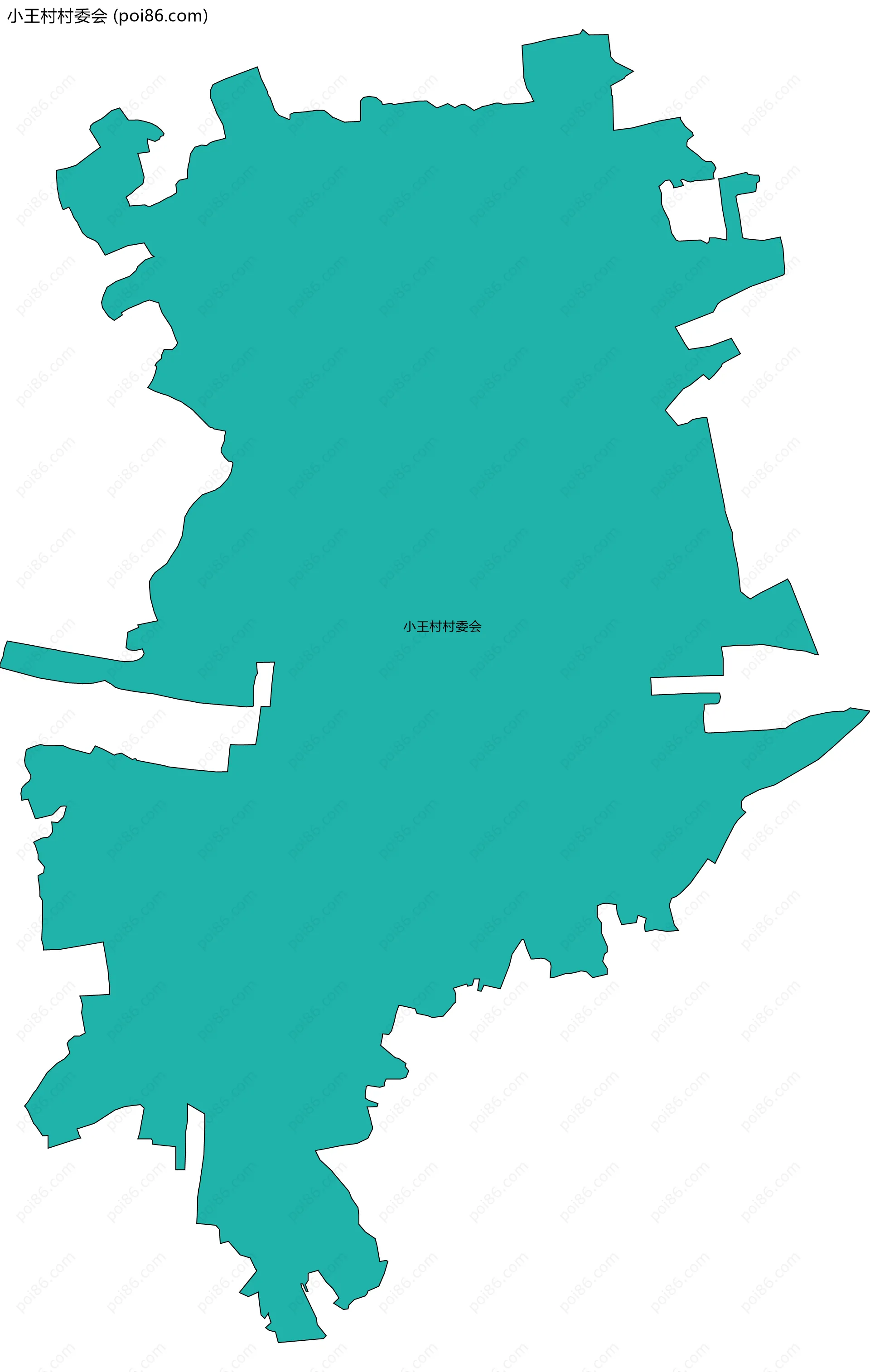 小王村村委会边界地图
