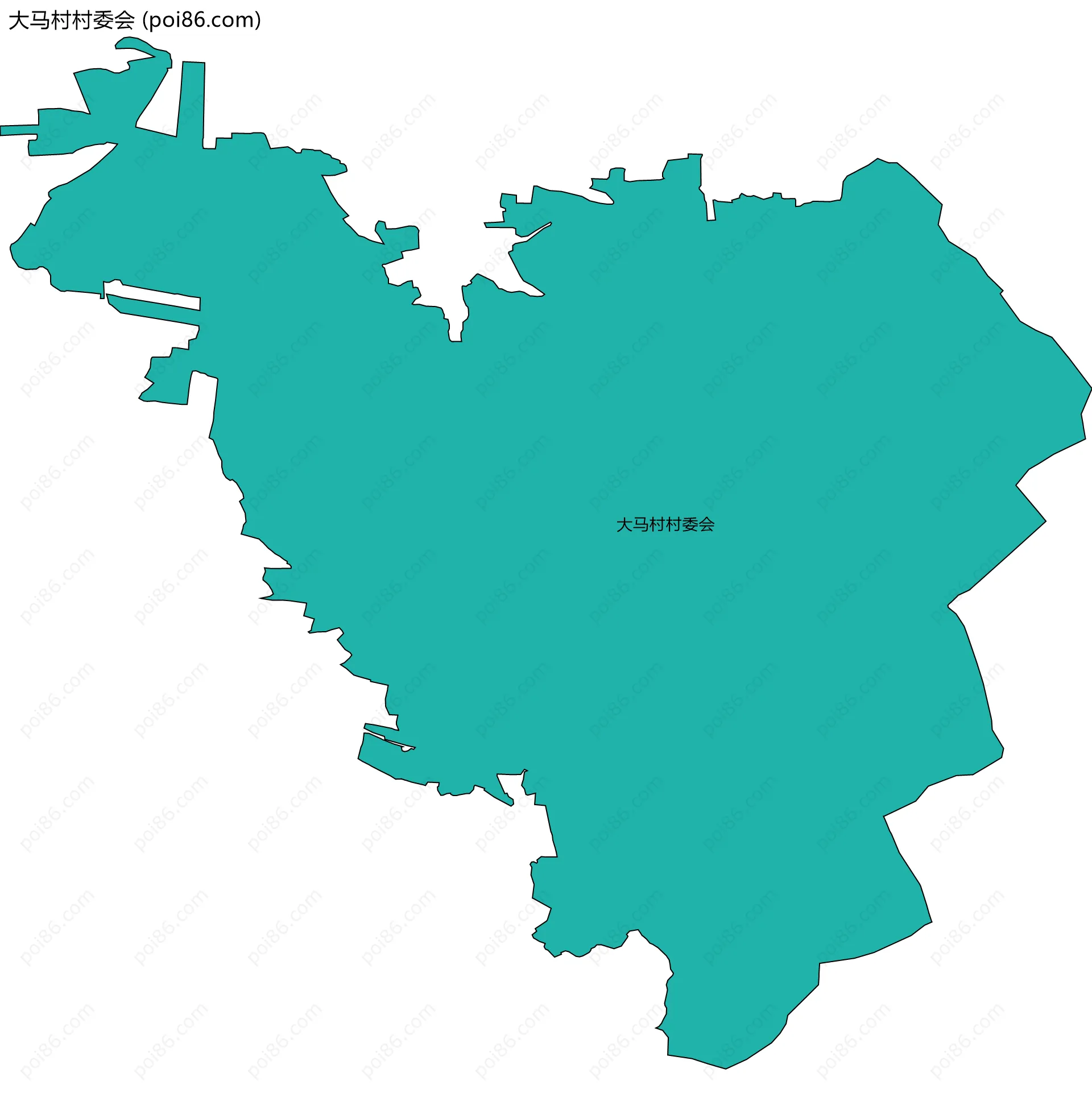 大马村村委会边界地图