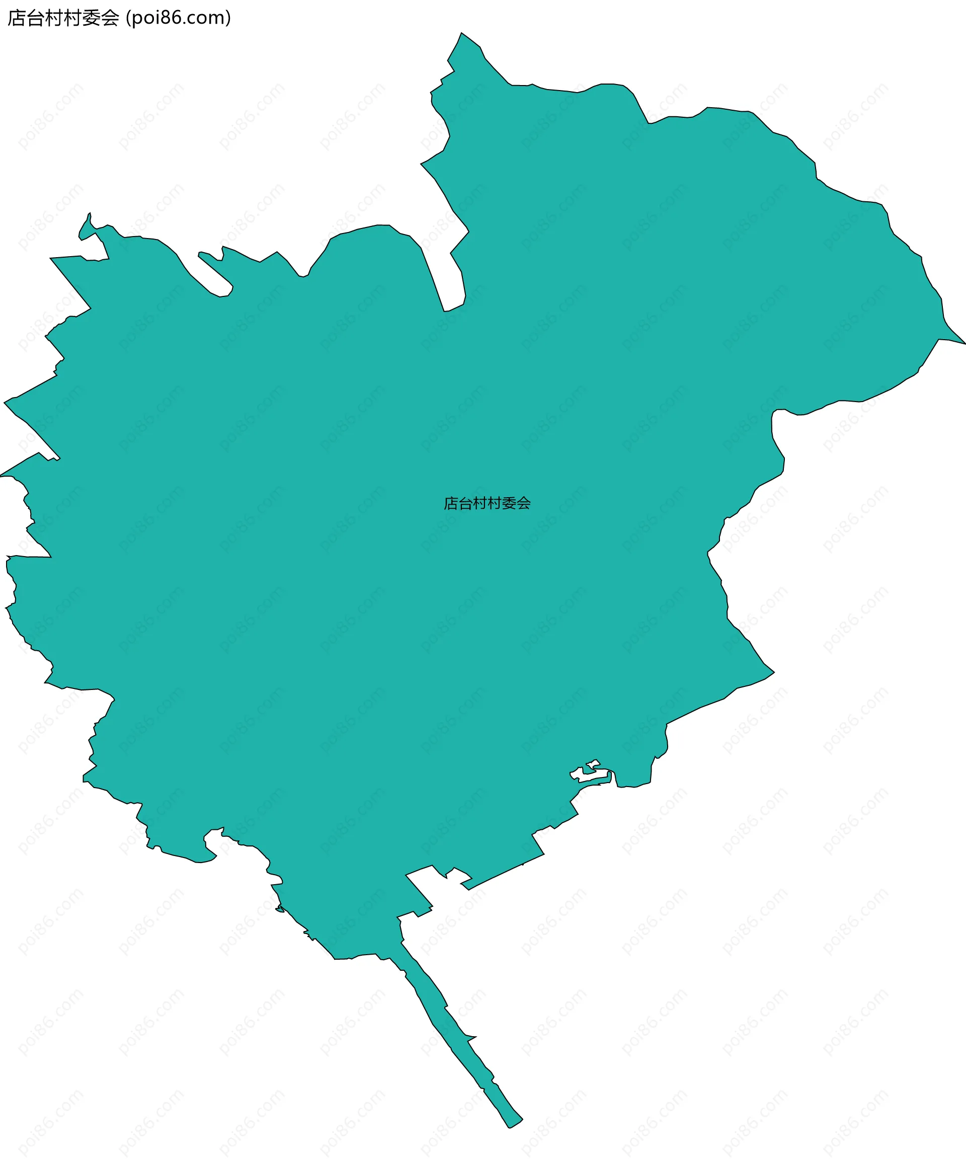 店台村村委会边界地图