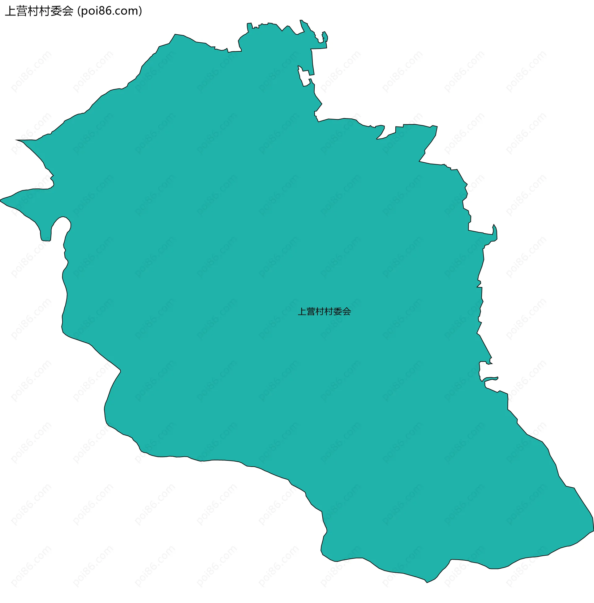 上营村村委会边界地图