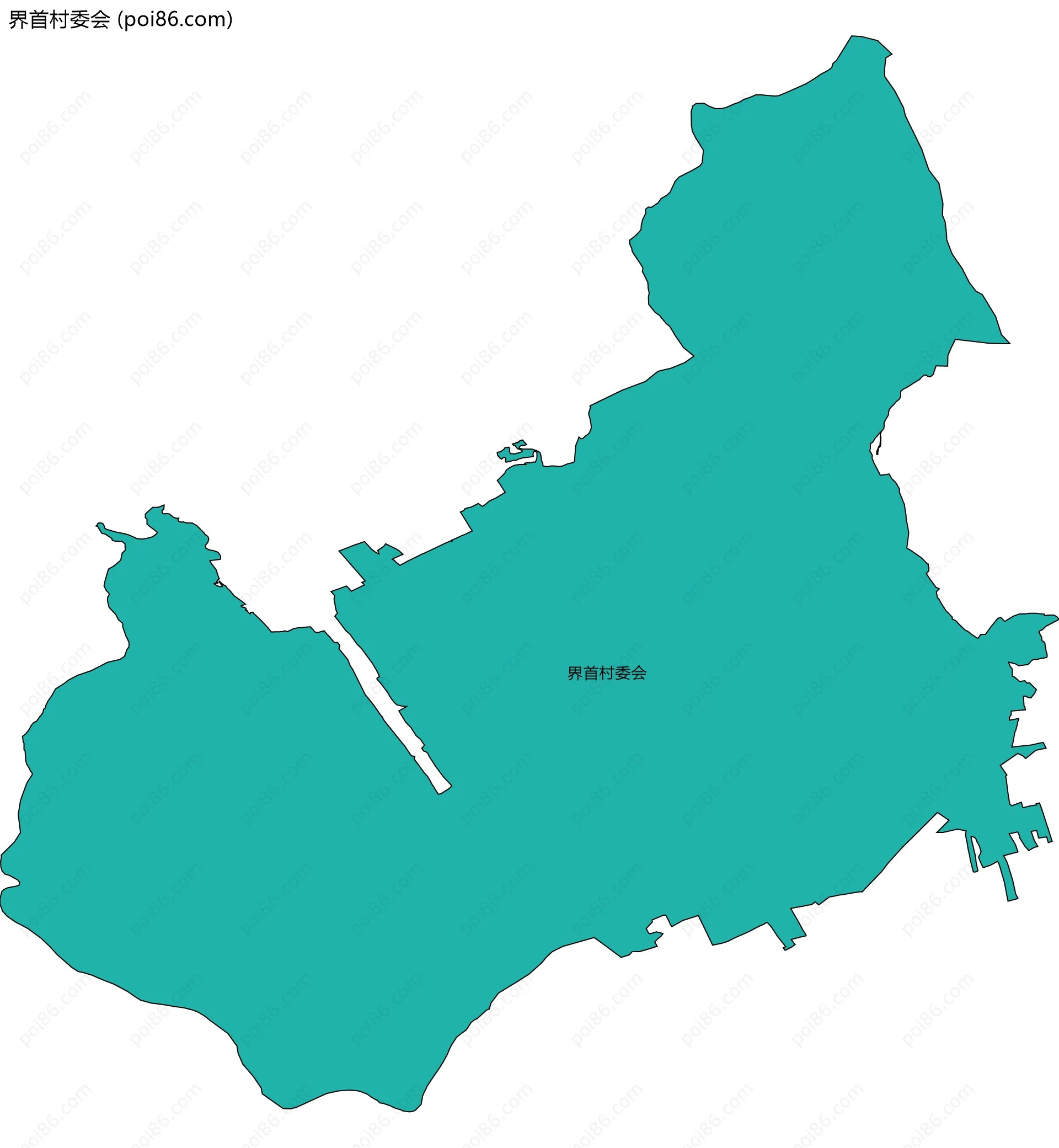 界首村委会边界地图