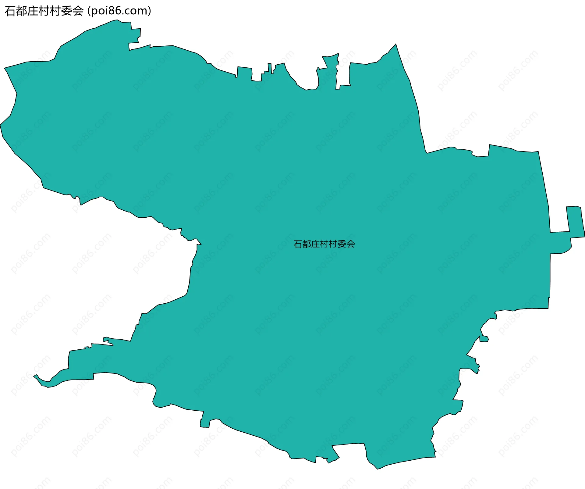 石都庄村村委会边界地图
