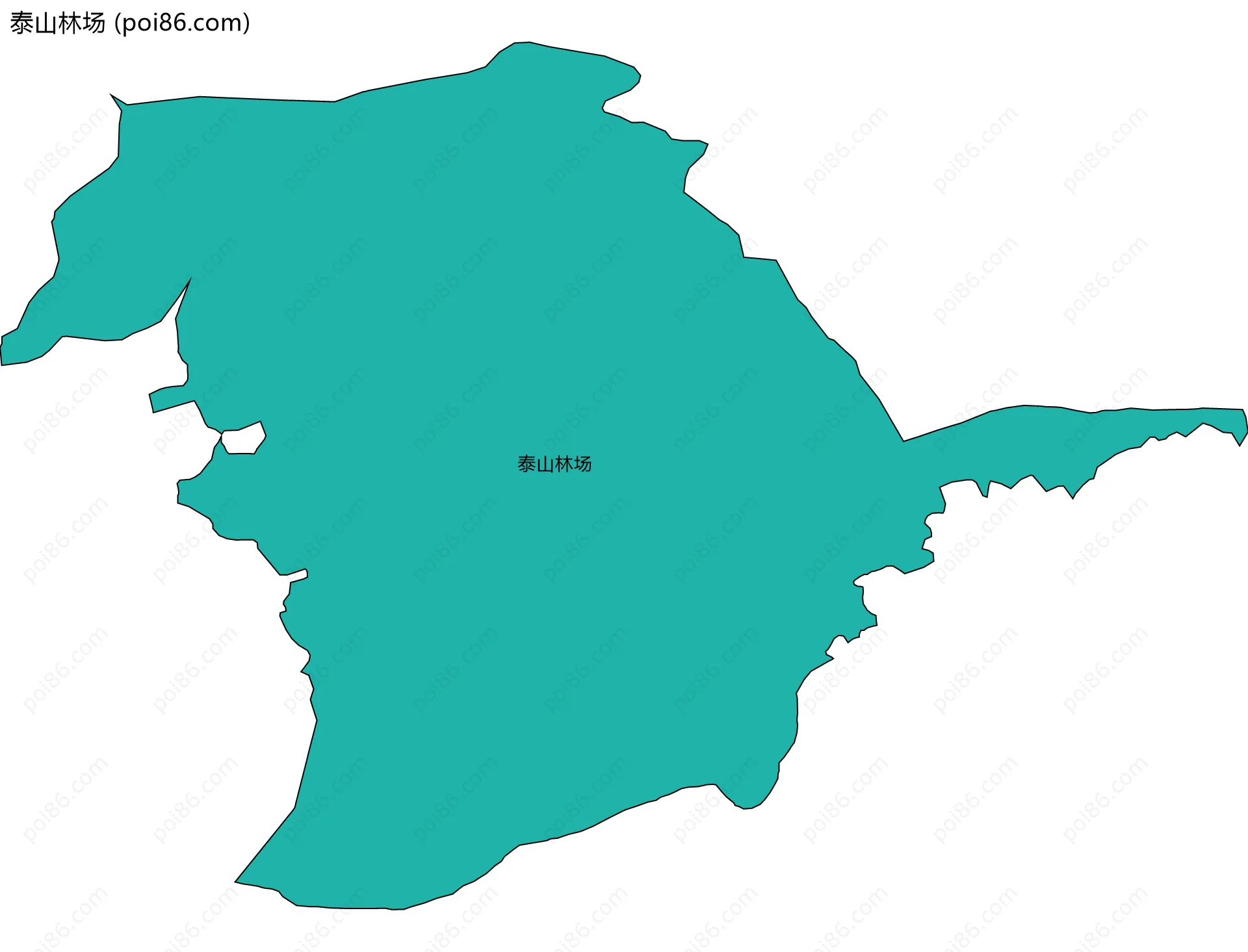 泰山林场边界地图