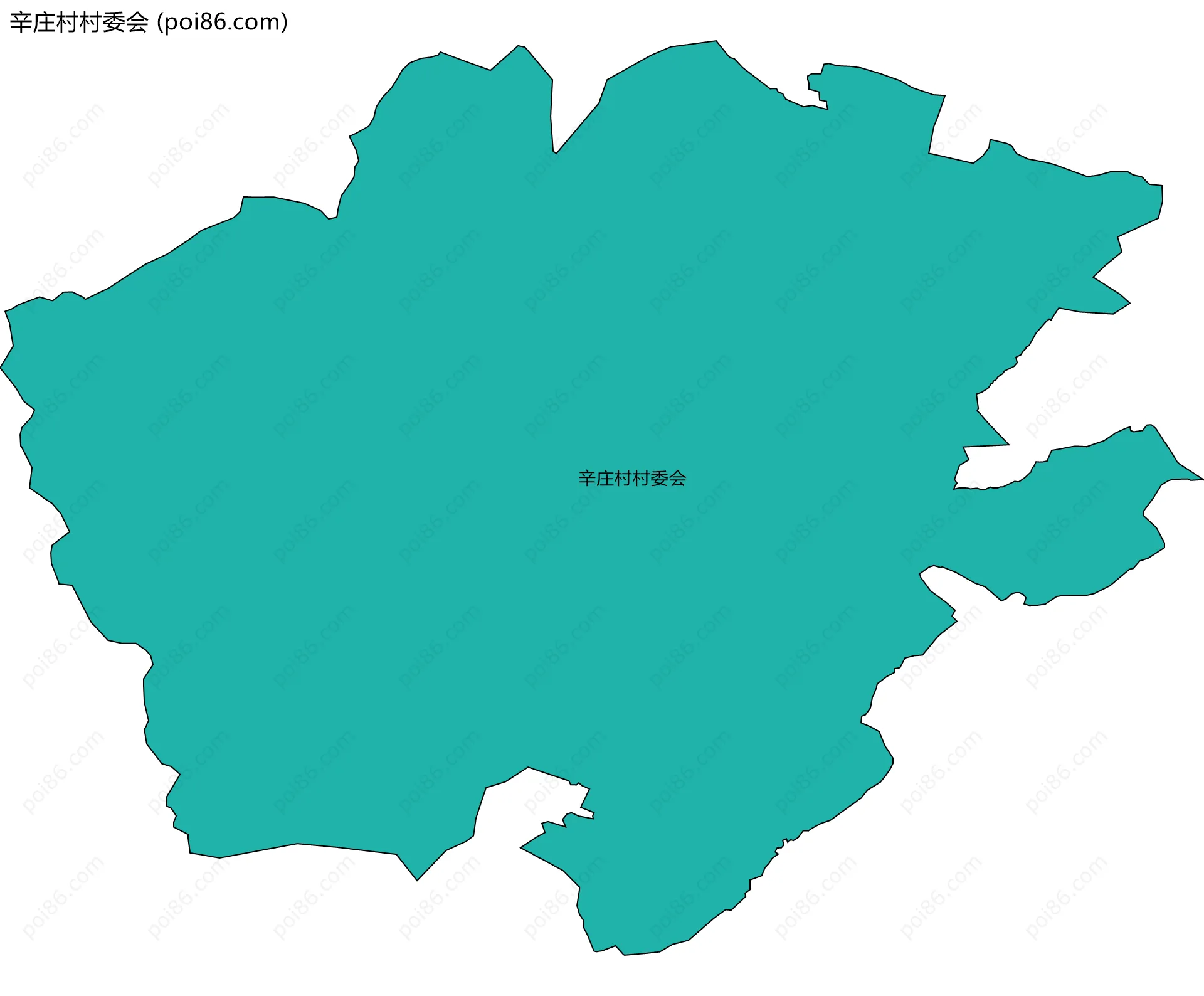 辛庄村村委会边界地图