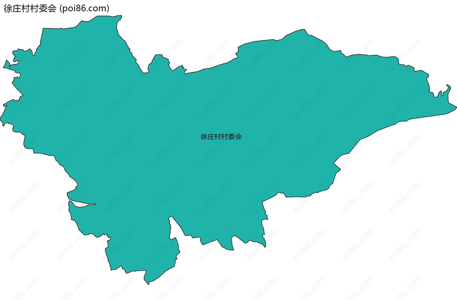 徐庄村村委会边界地图