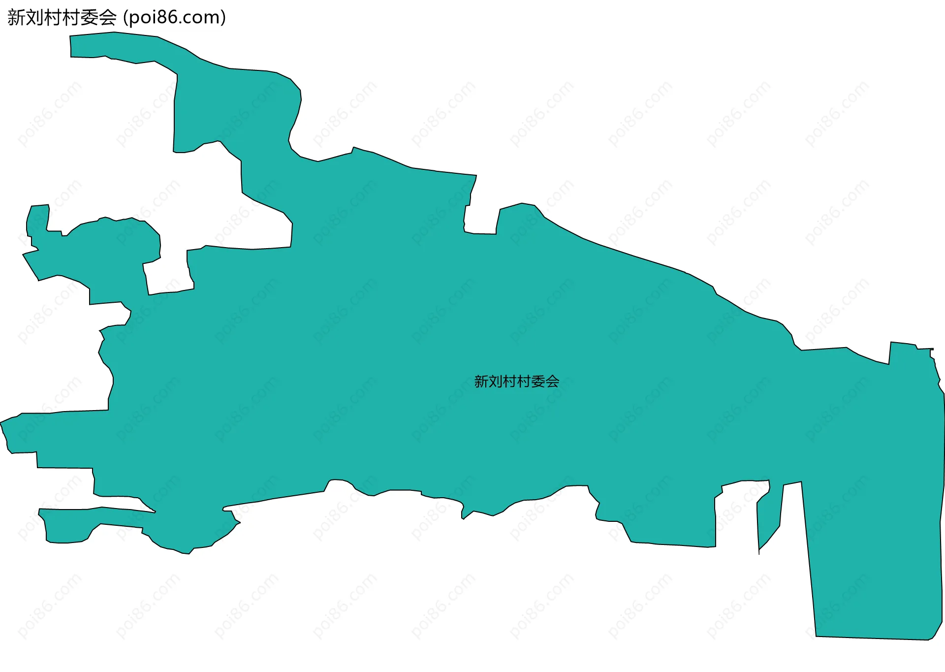 新刘村村委会边界地图