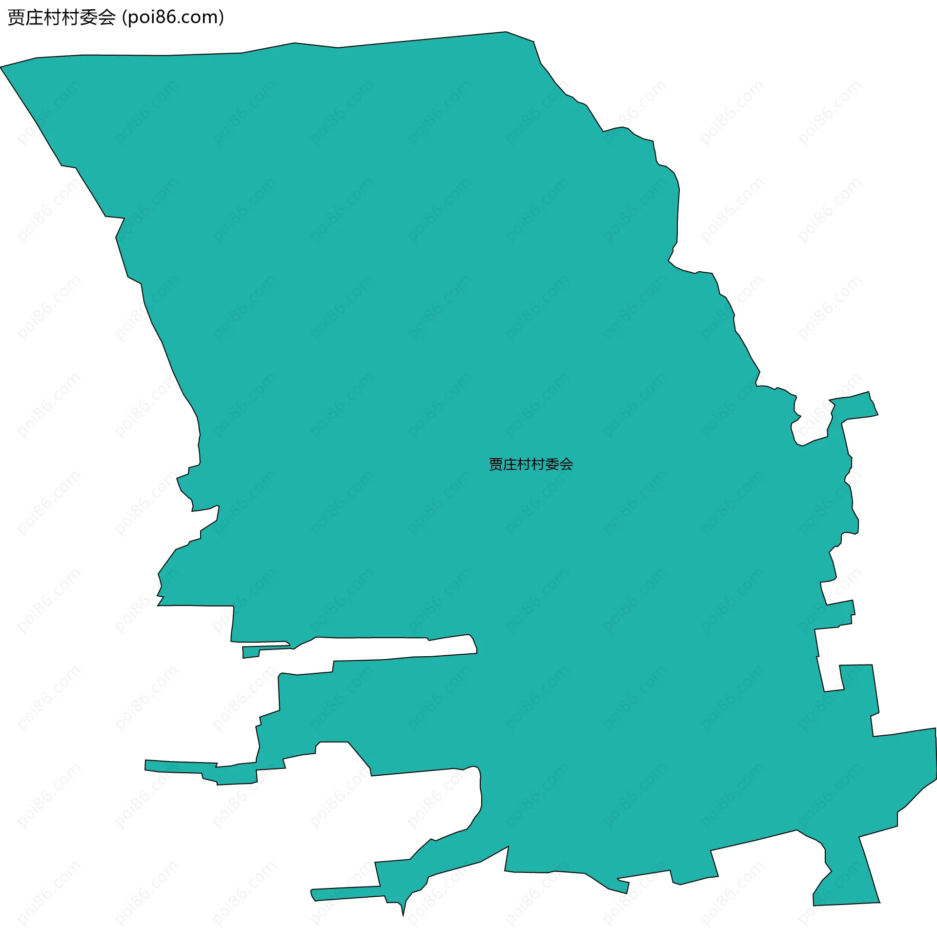 贾庄村村委会边界地图