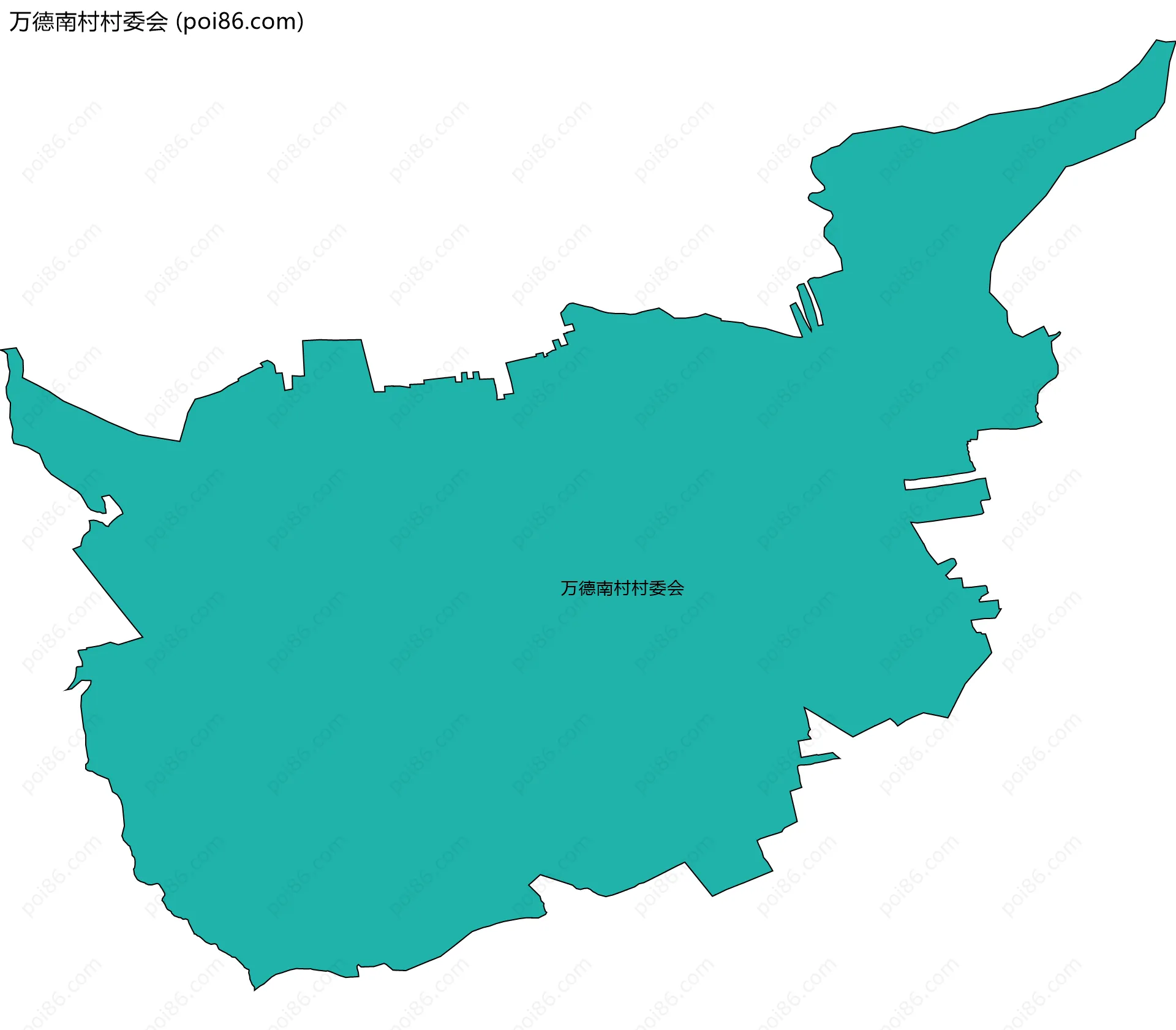 万德南村村委会边界地图