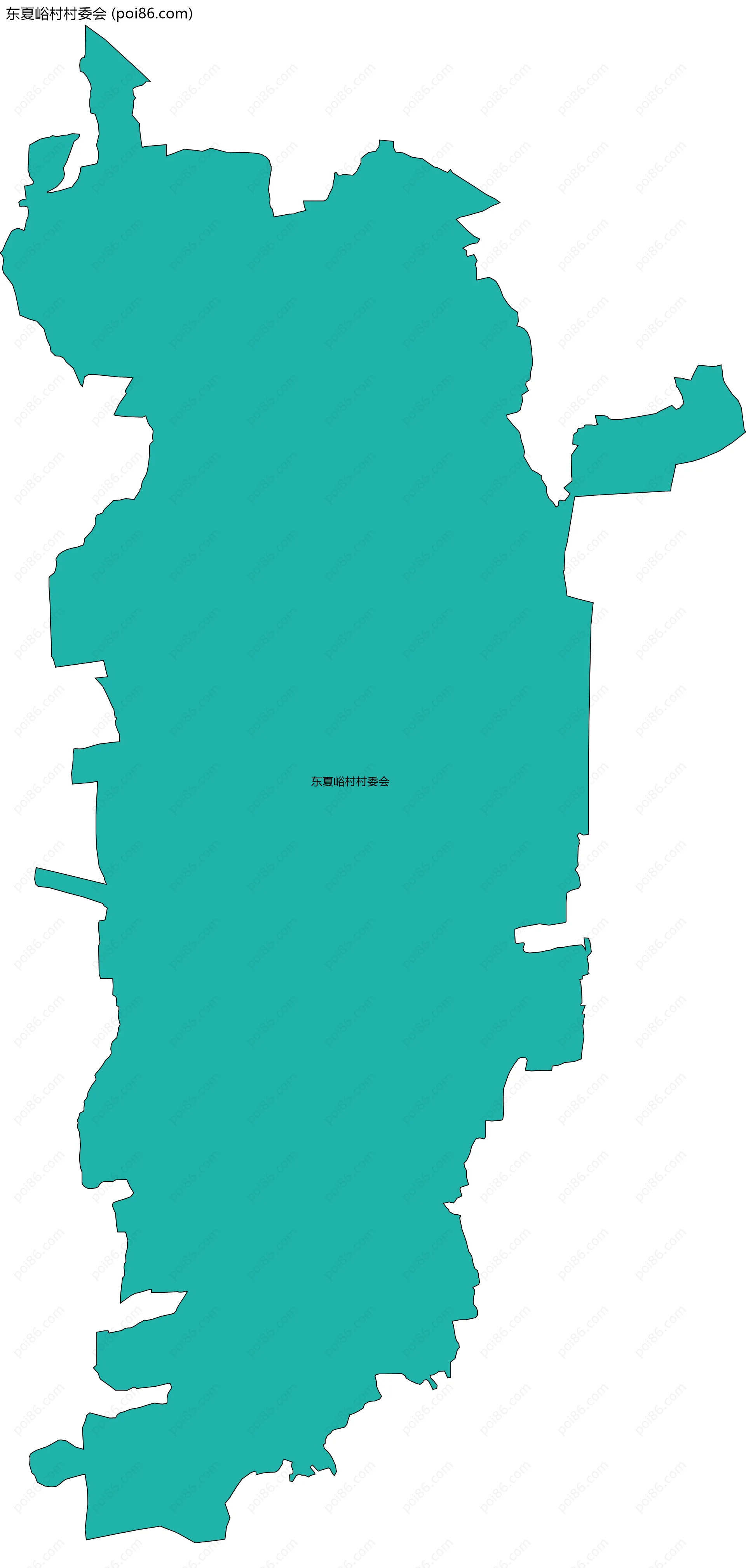 东夏峪村村委会边界地图