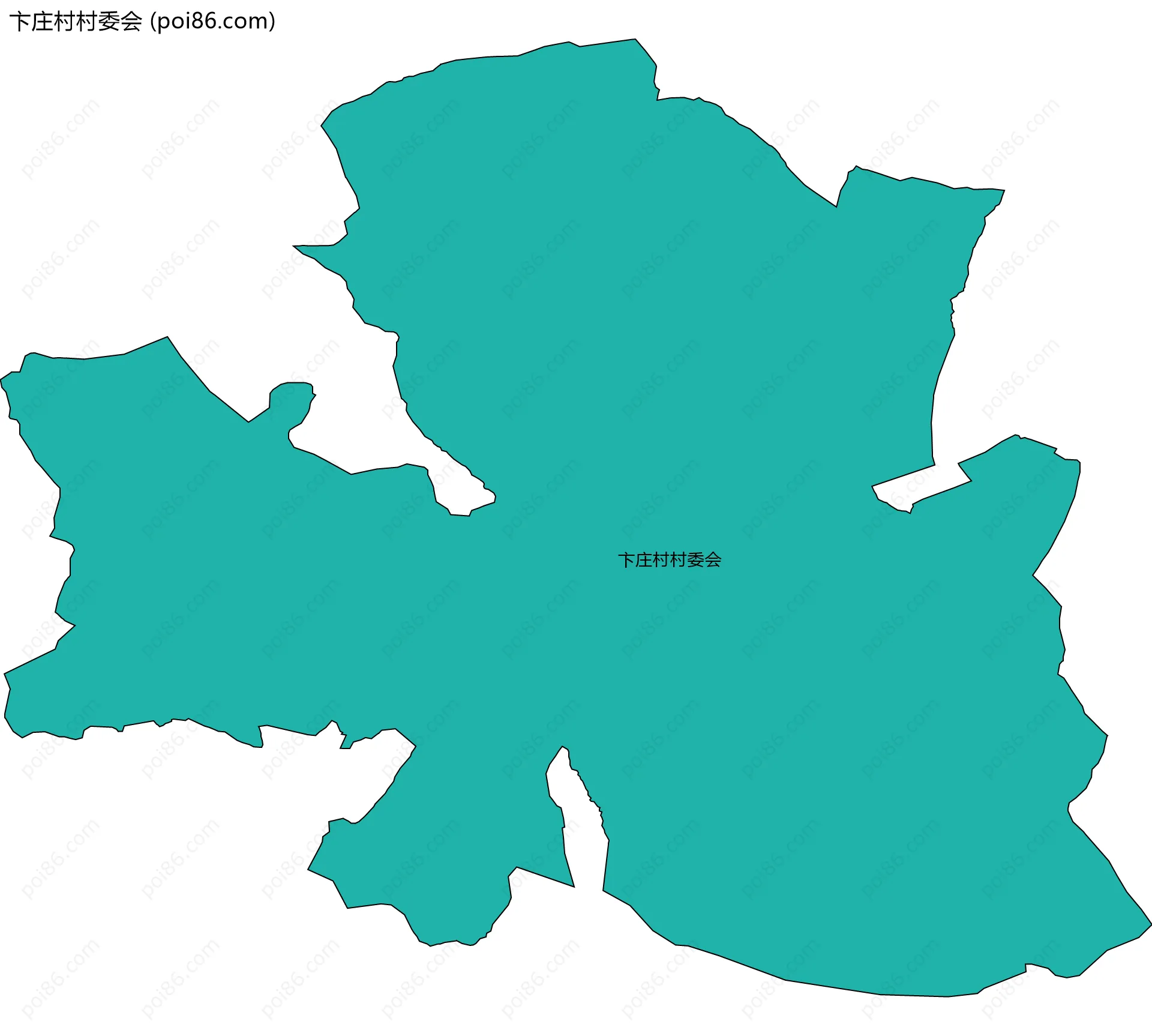 卞庄村村委会边界地图