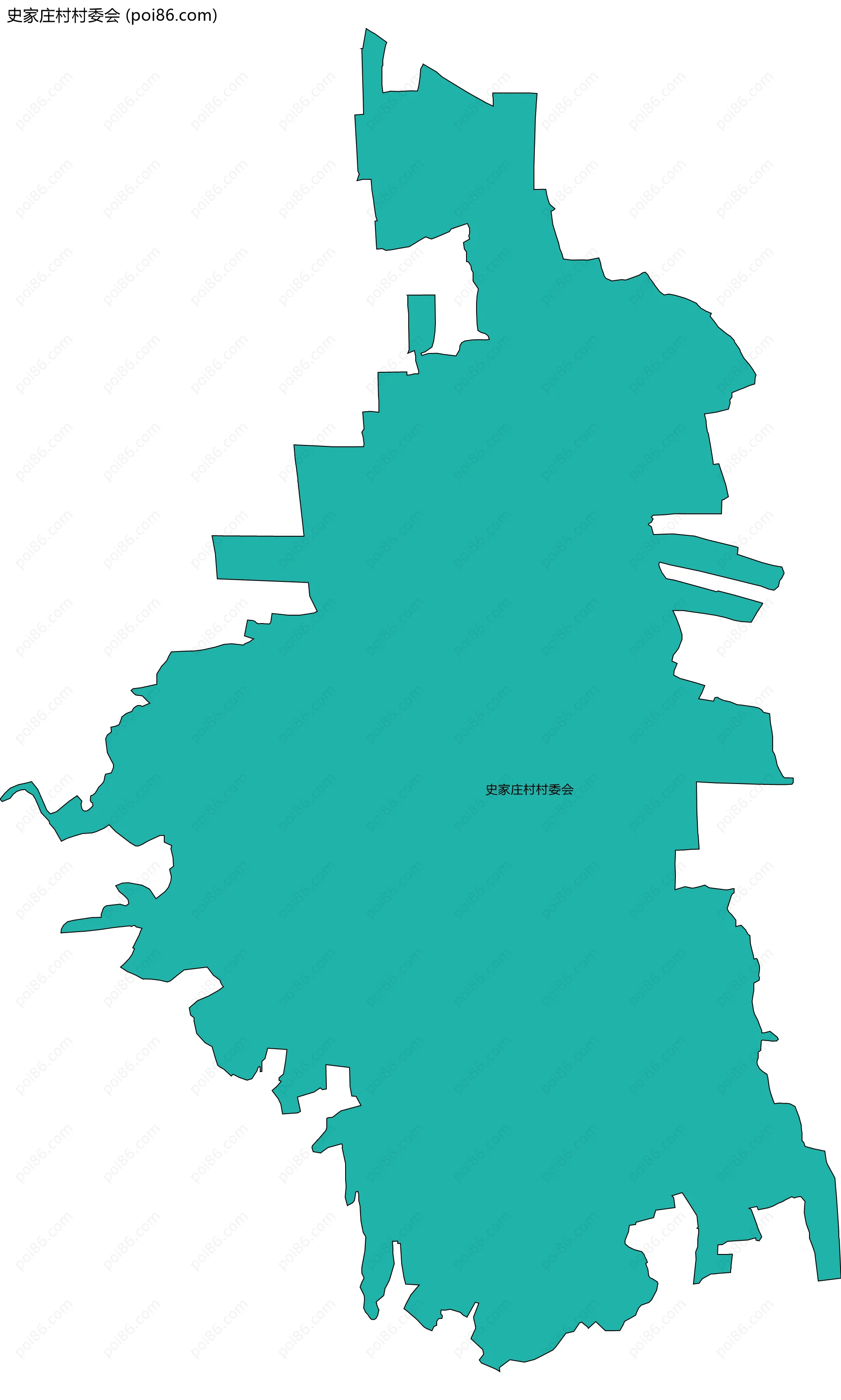 史家庄村村委会边界地图