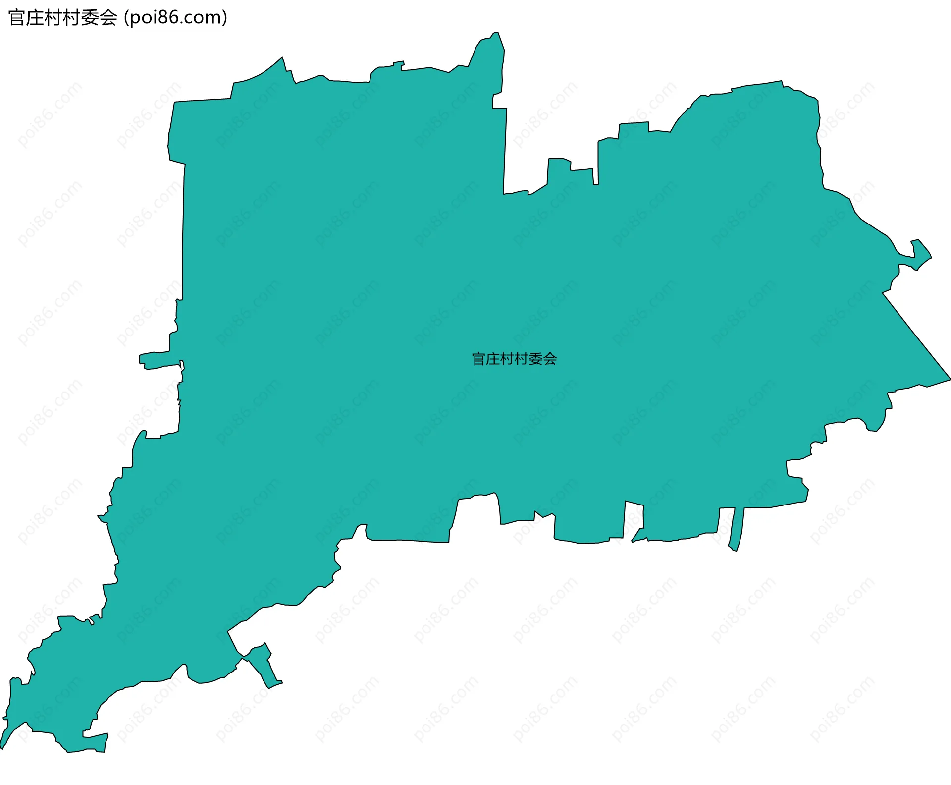 官庄村村委会边界地图