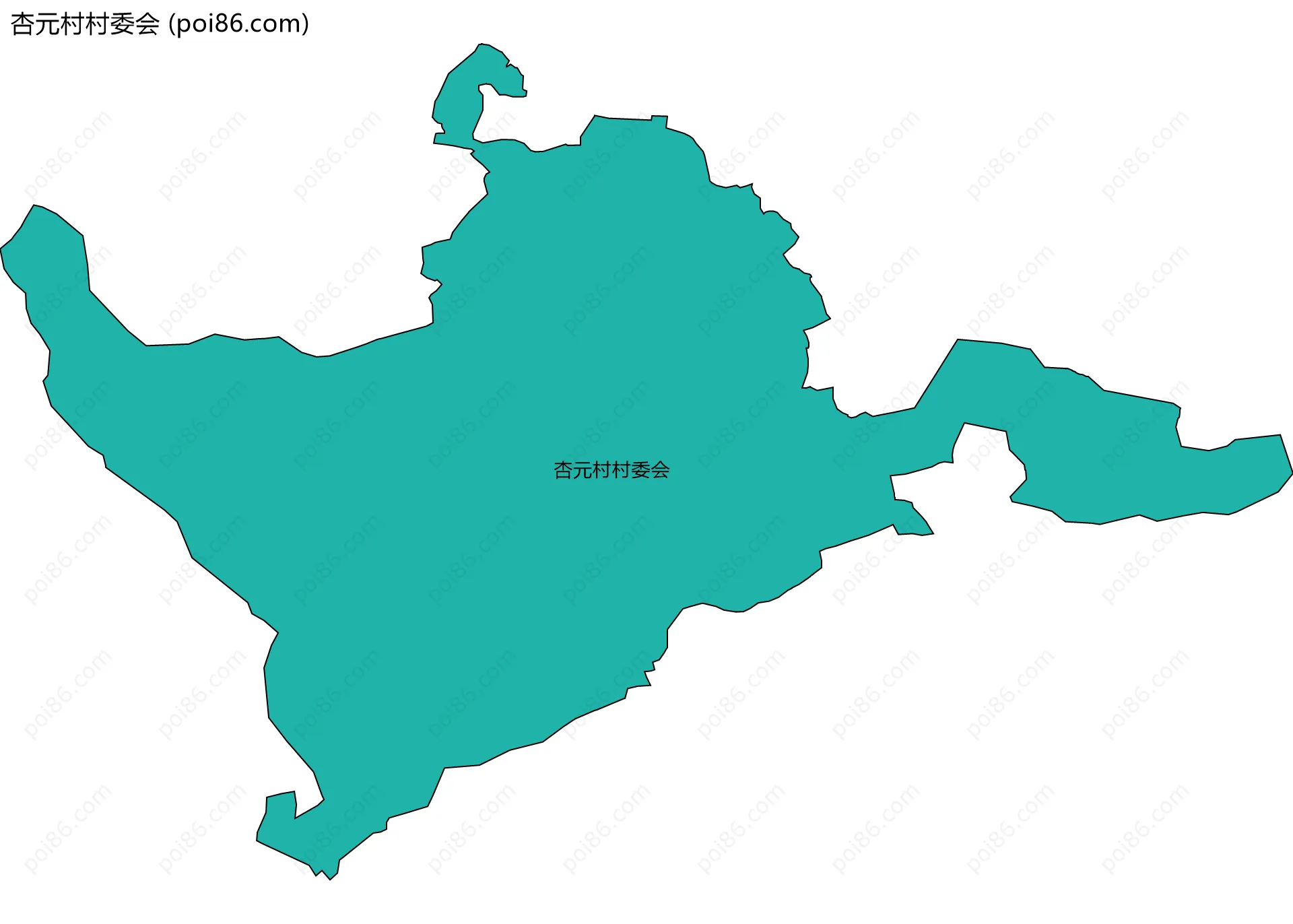 杏元村村委会边界地图