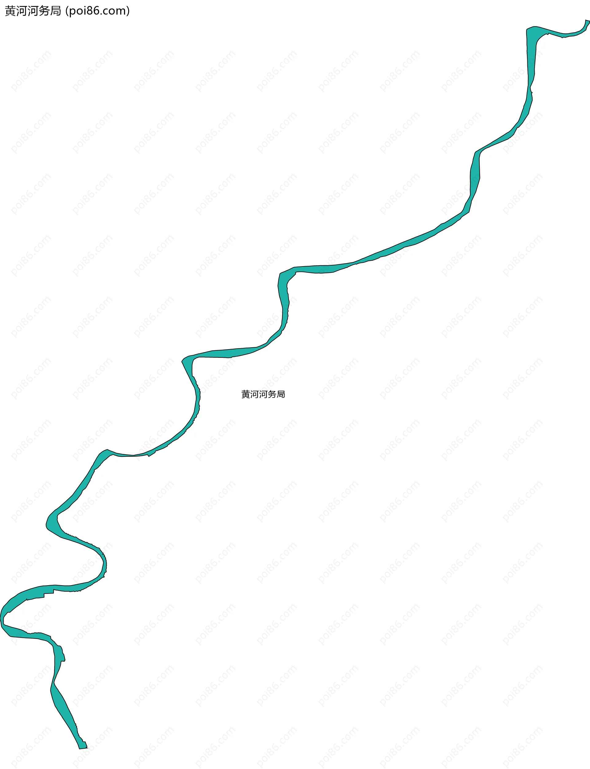 黄河河务局边界地图