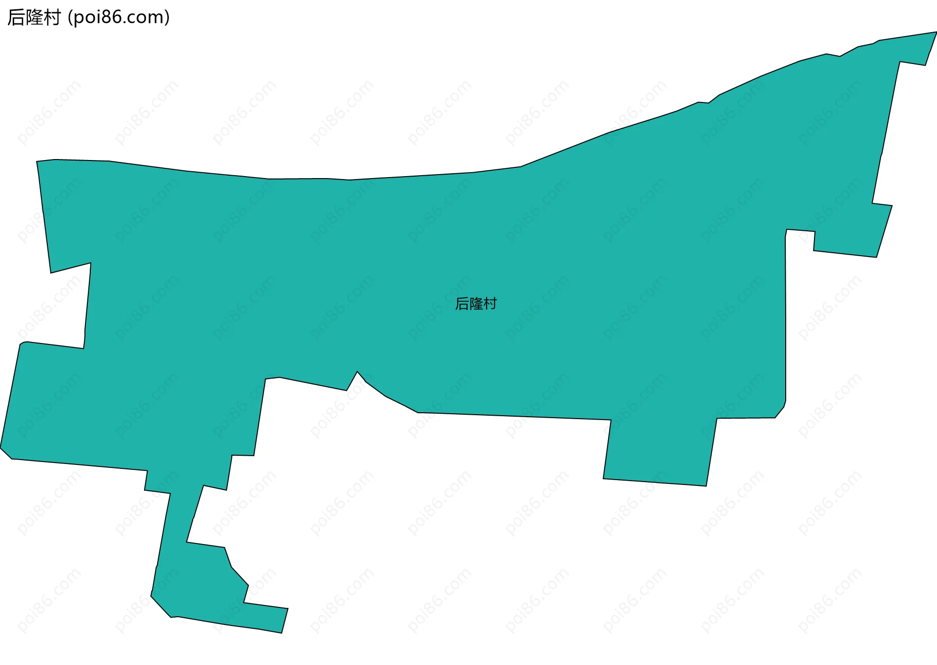 后隆村边界地图