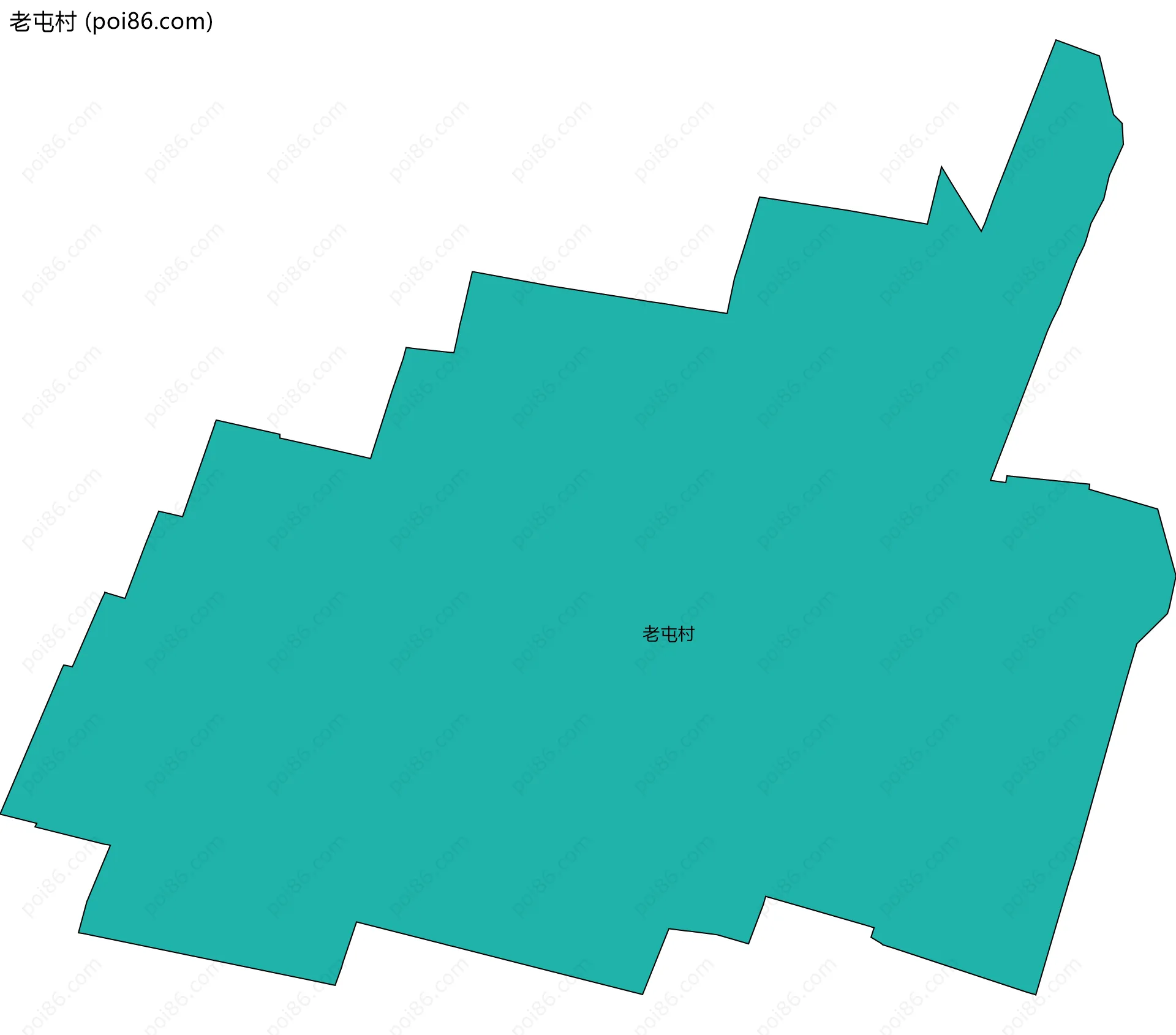 老屯村边界地图