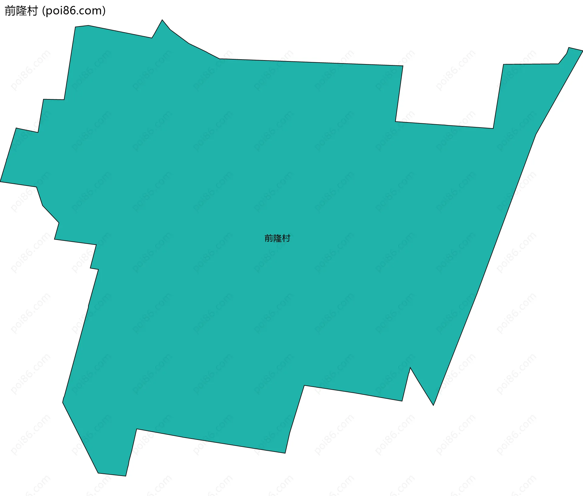前隆村边界地图