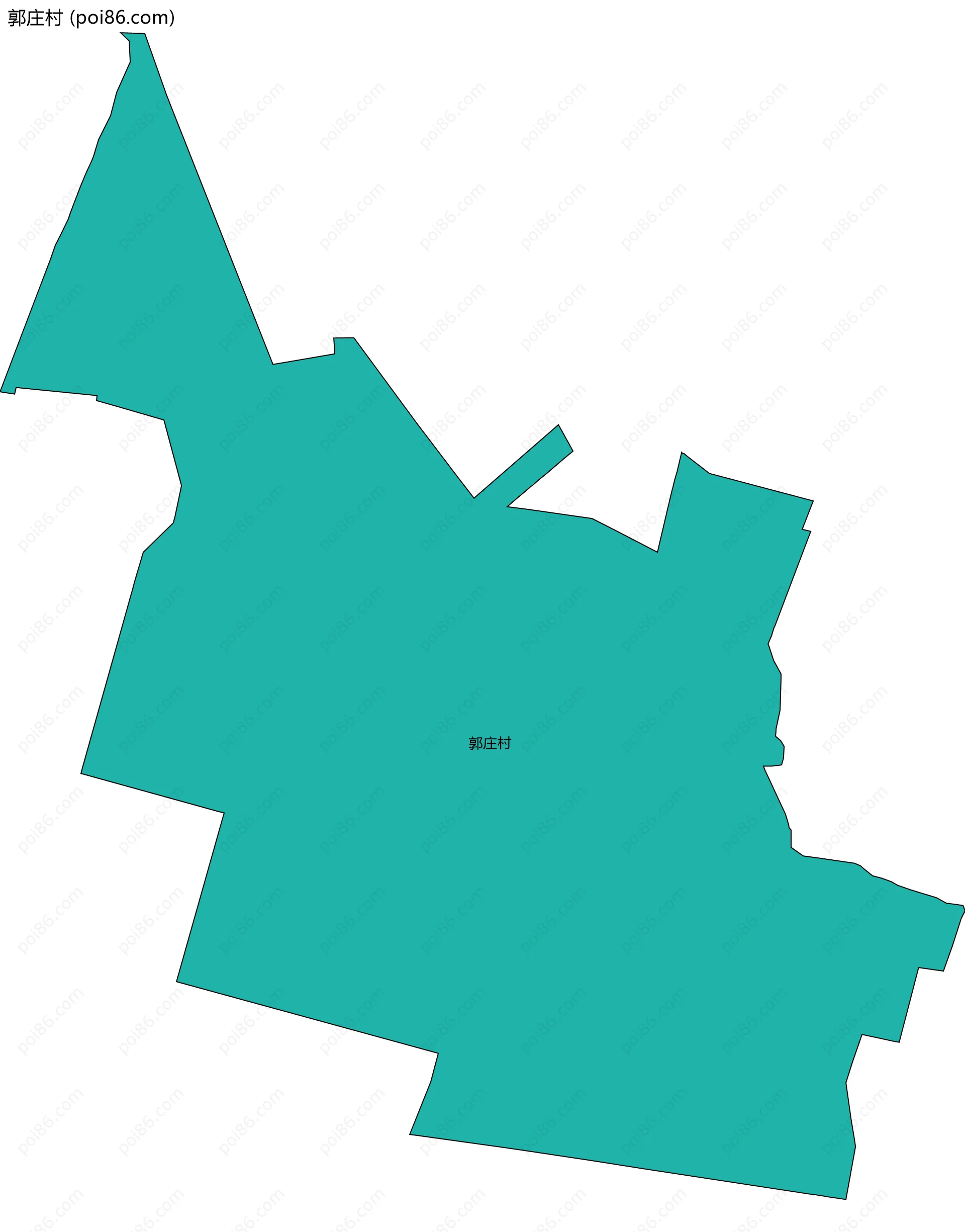 郭庄村边界地图