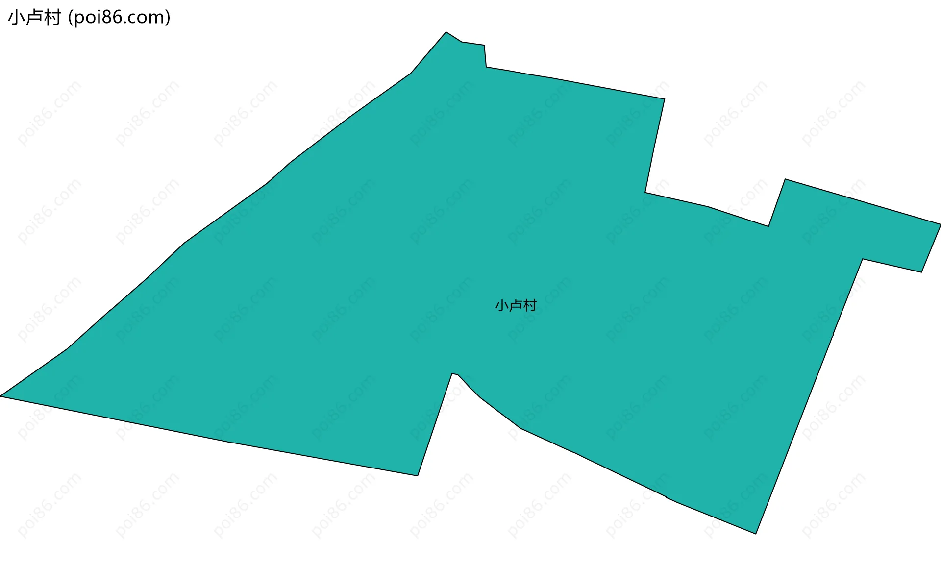 小卢村边界地图