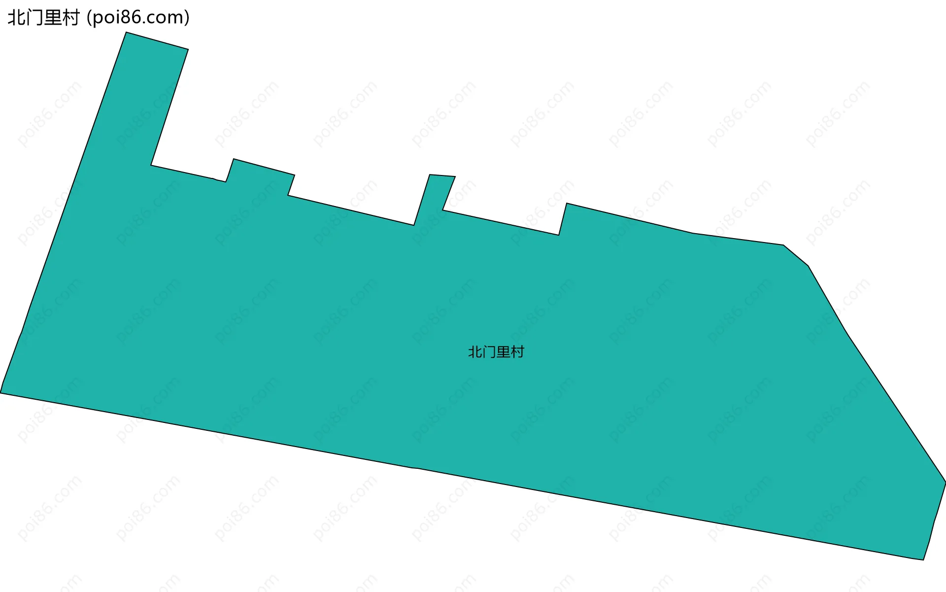 北门里村边界地图