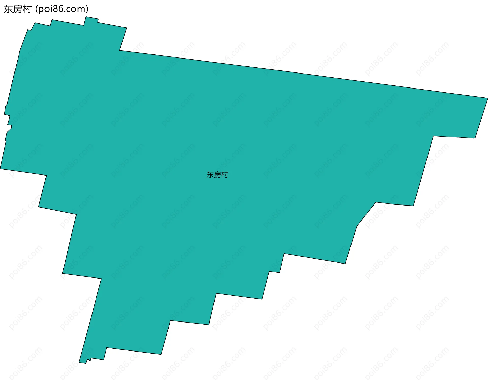 东房村边界地图