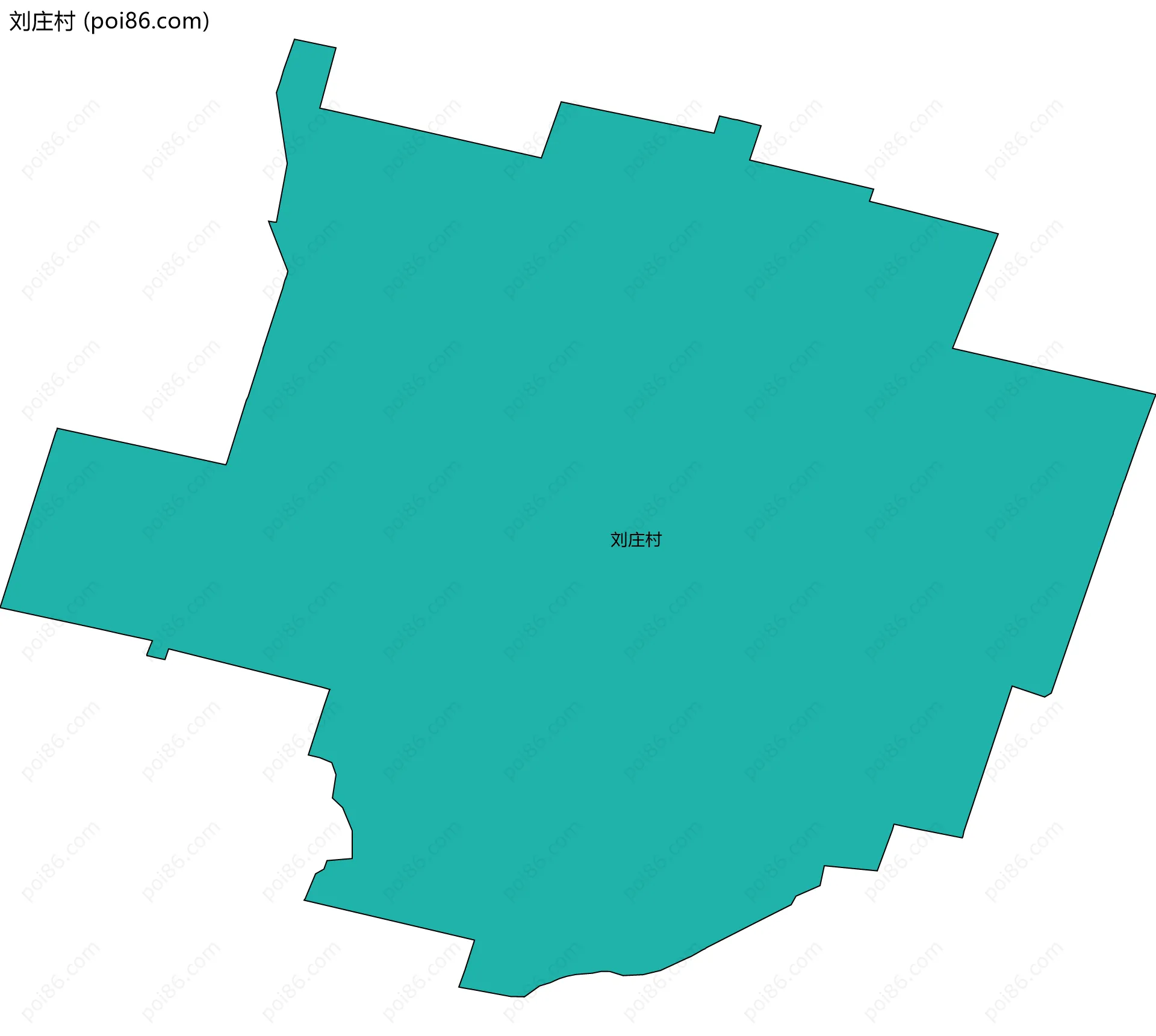 刘庄村边界地图