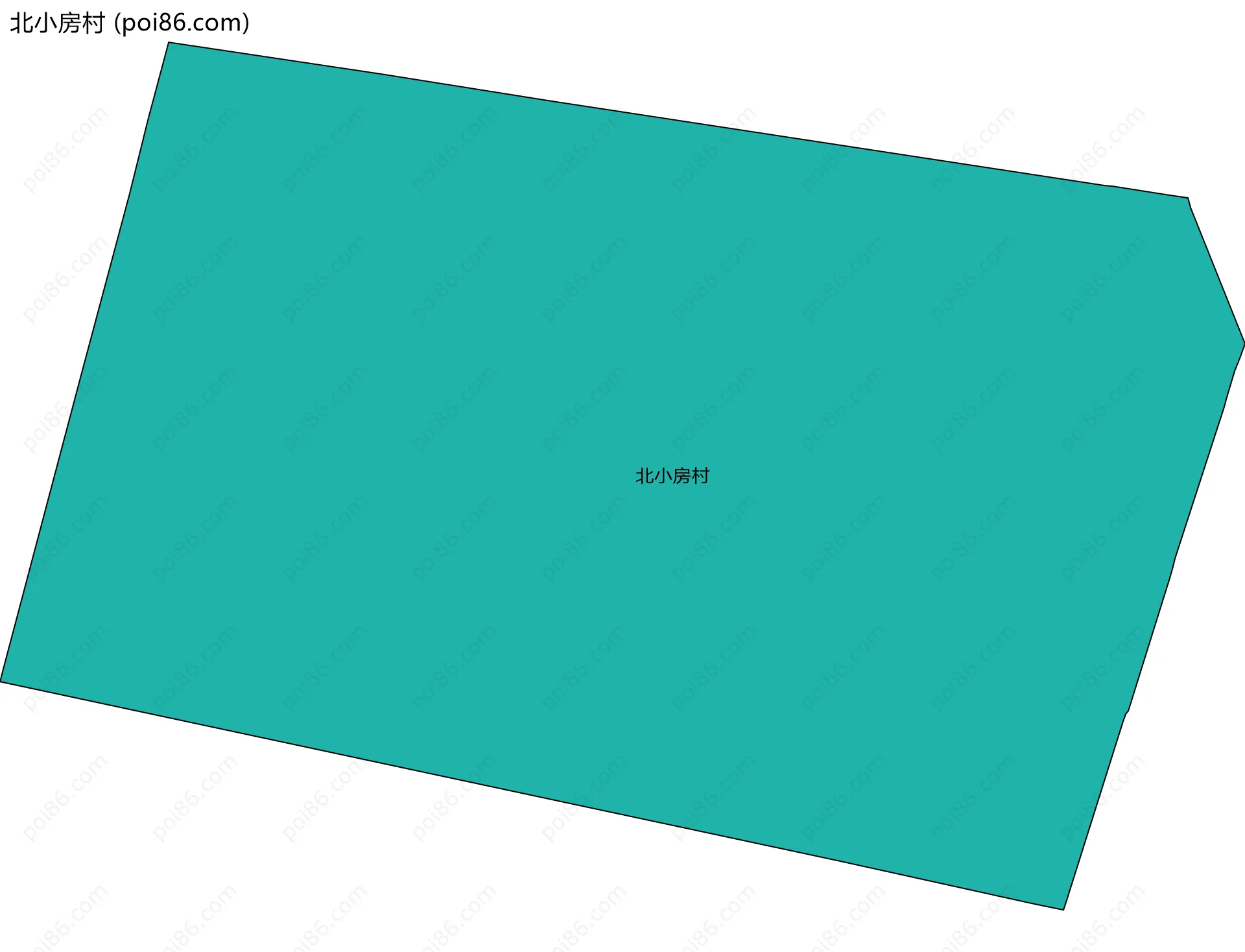 北小房村边界地图